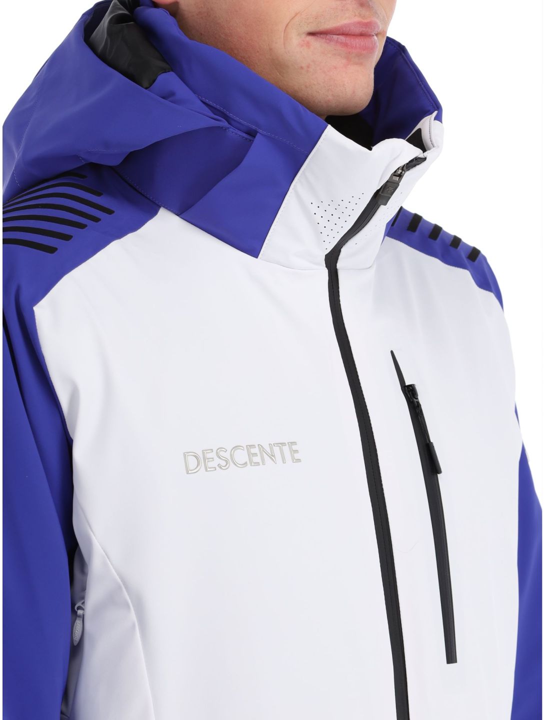 Descente, Paddy ski-jas heren Super White blauw, wit 