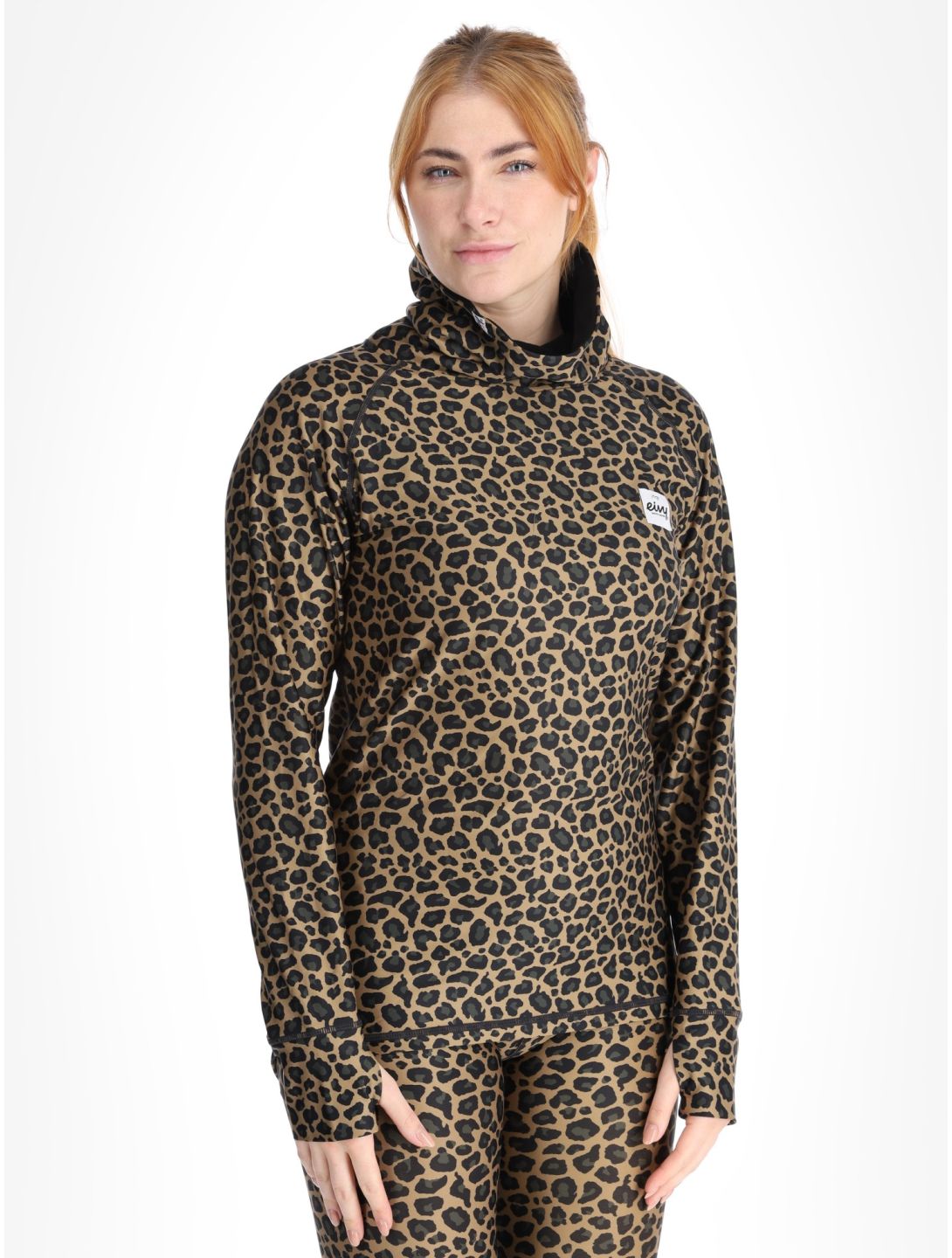 Eivy, Icecold FA Thermoshirt dames Leopard Bruin 