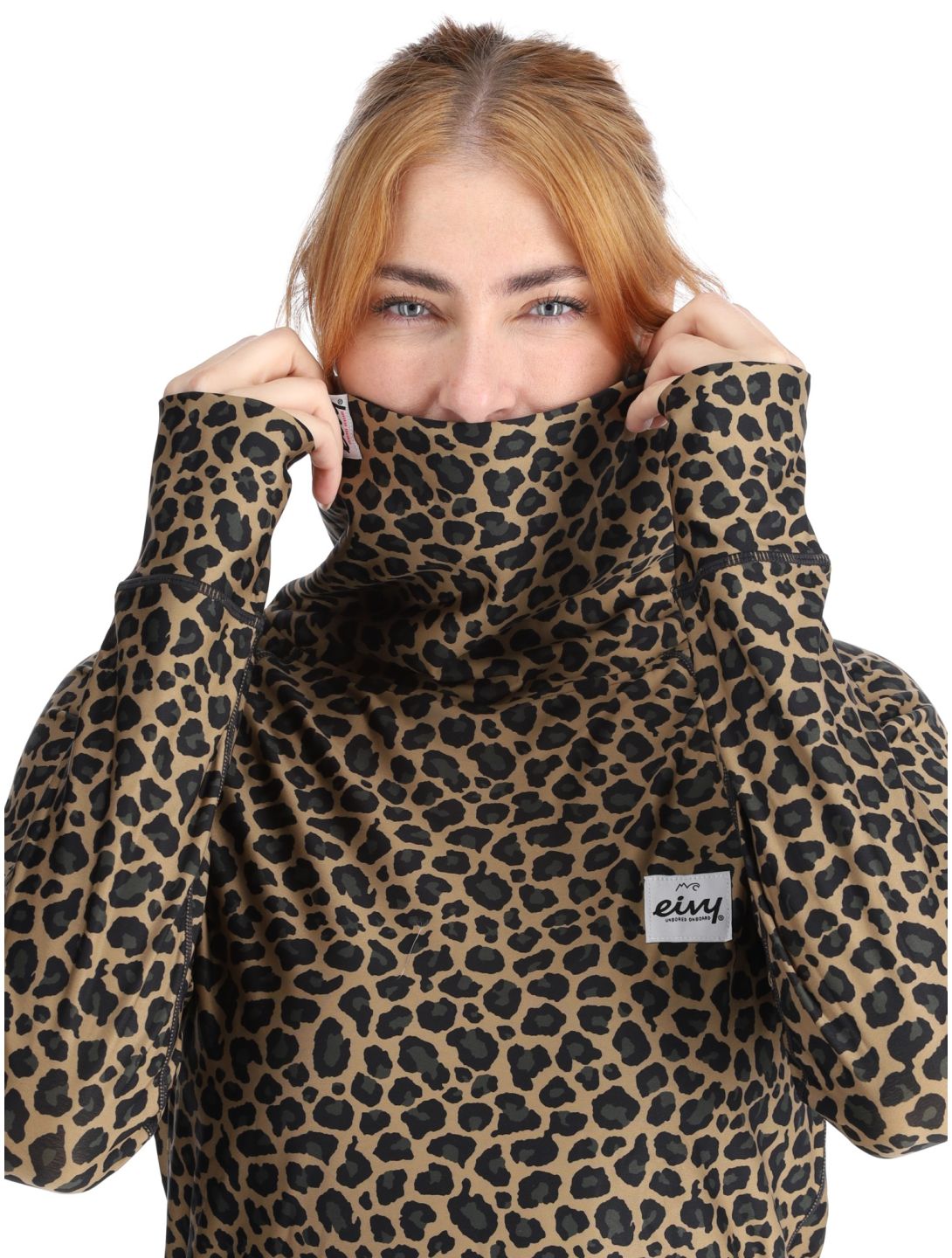 Eivy, Icecold FA Thermoshirt dames Leopard Bruin 