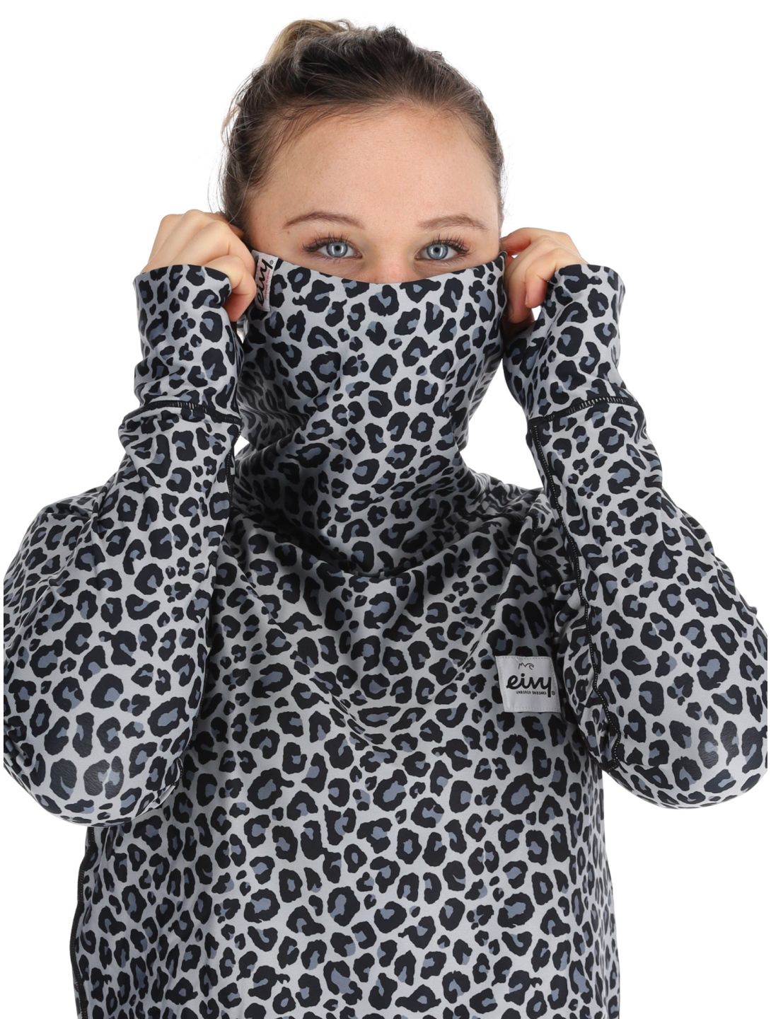 Eivy, Icecold Gaiter FA Thermoshirt dames Snow Leopard Wit 