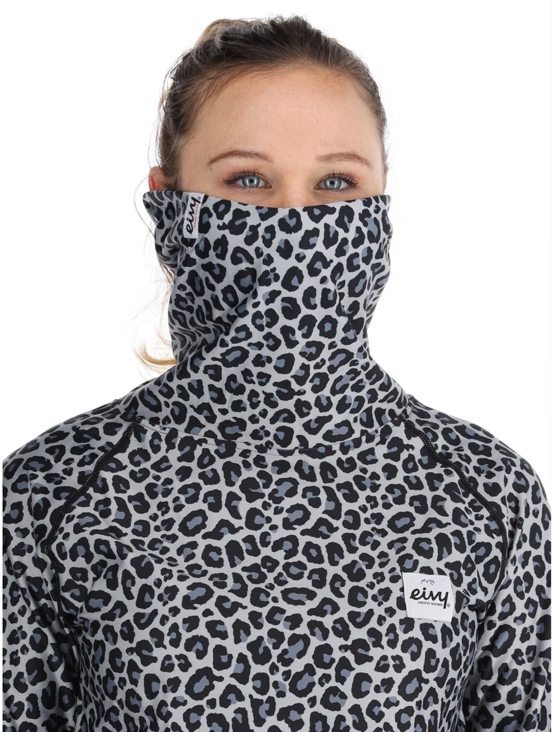 Eivy, Icecold Gaiter FA Thermoshirt dames Snow Leopard Wit 