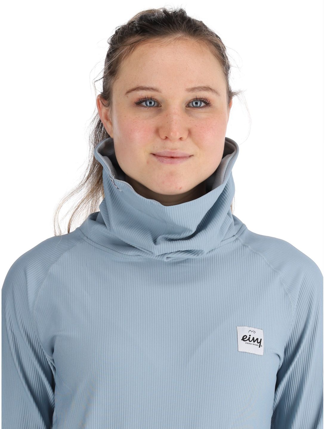 Eivy, Icecold Gaiter Rib FA Thermoshirt dames Faded Fog Blauw 