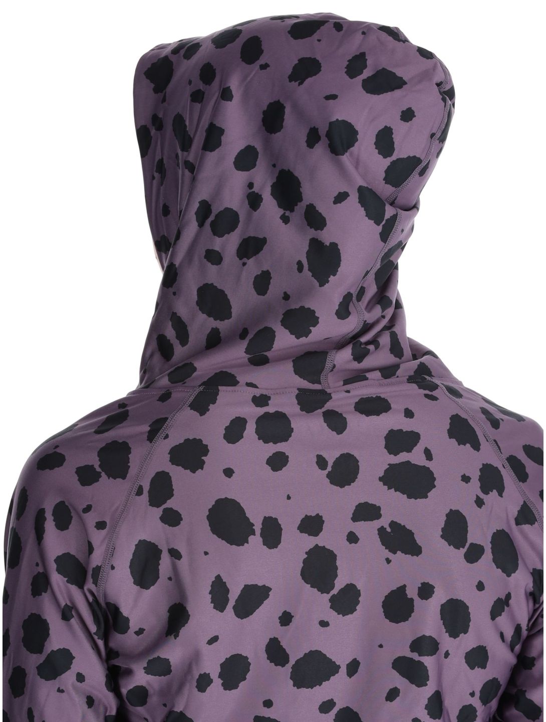 Eivy, Icecold Hood FA Thermoshirt dames Purple Cheetah Paars, Zwart 