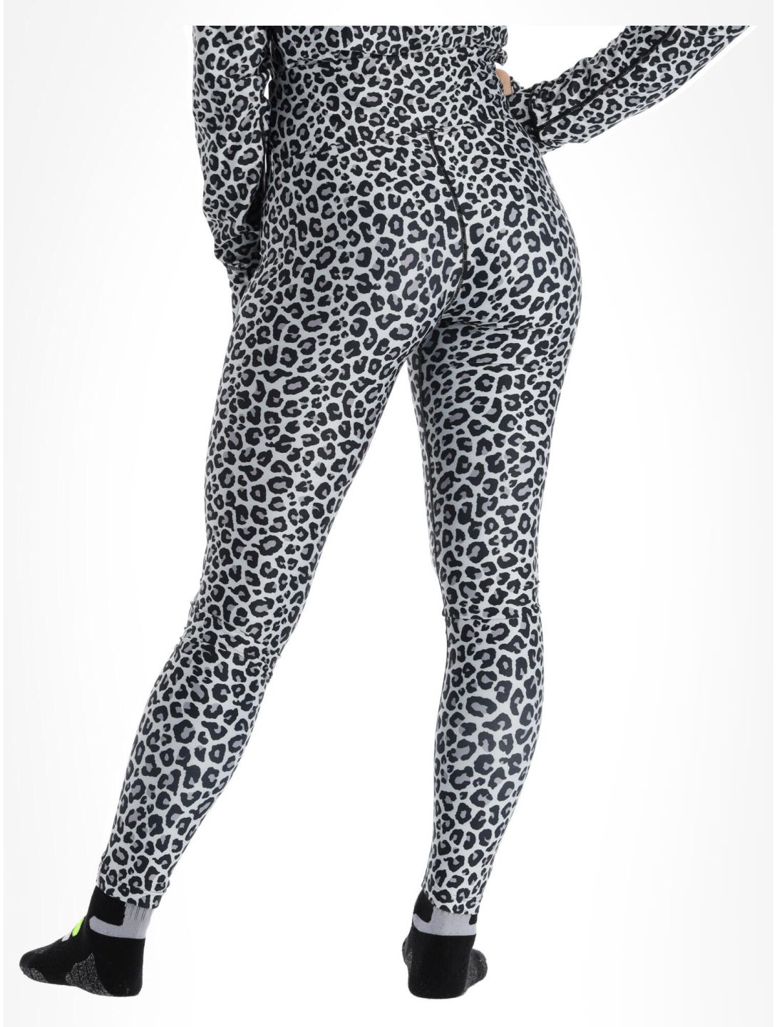 Eivy, Icecold Tights thermobroek dames Snow Leopard wit 