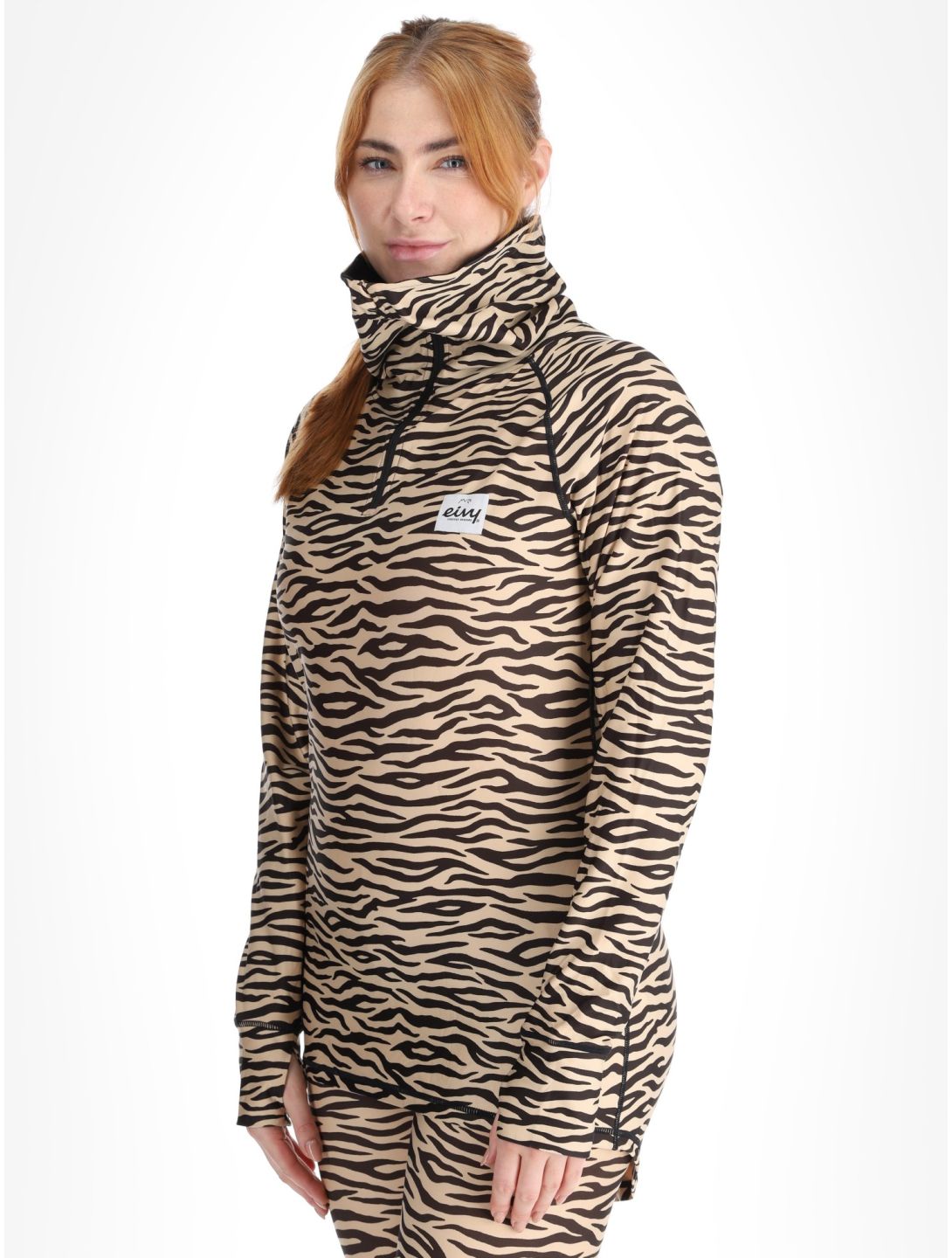 Eivy, Icecold Zip GA Ski pully dames Zebra Bruin 