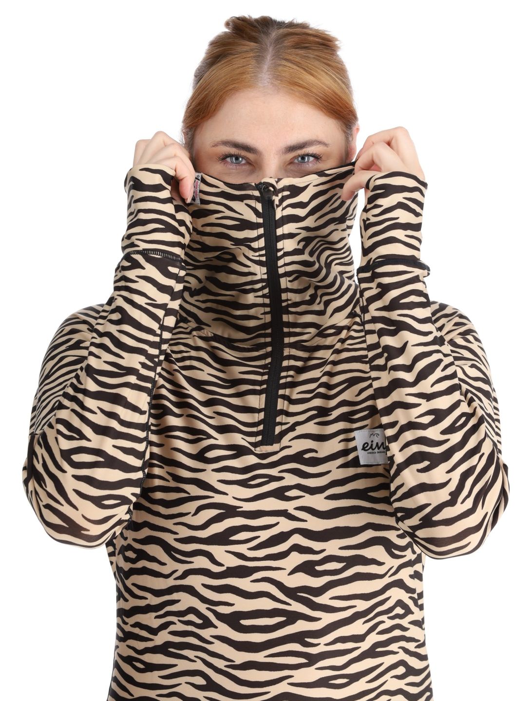 Eivy, Icecold Zip GA Ski pully dames Zebra Bruin 