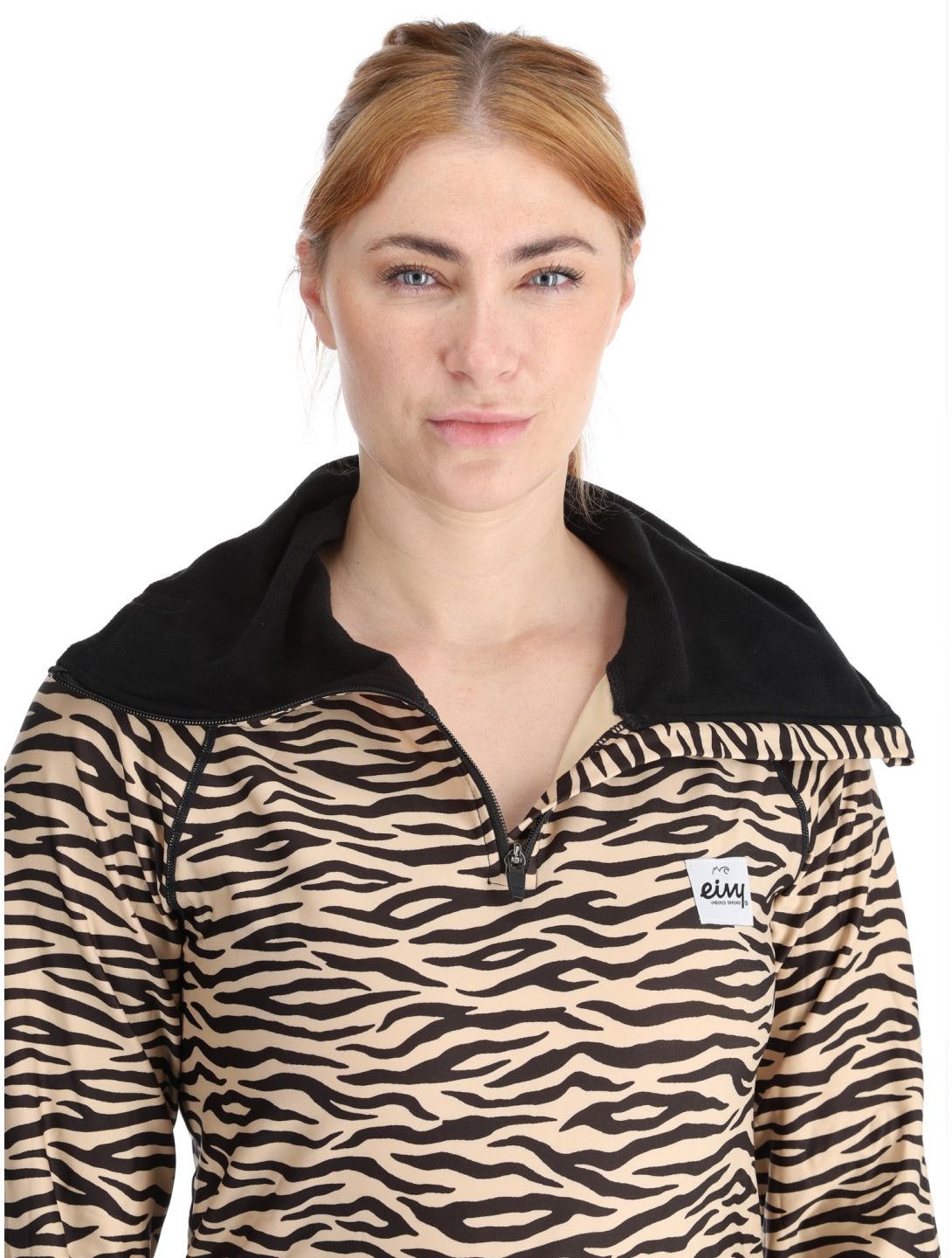 Eivy, Icecold Zip GA Ski pully dames Zebra Bruin 