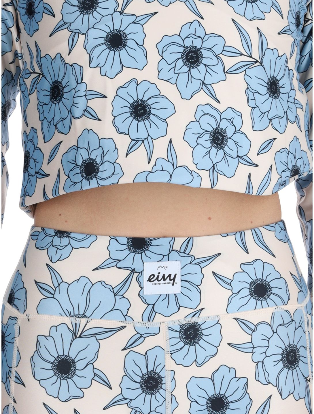 Eivy, Pocket FB Thermobroek dames Blue Flower Blauw, Wit 