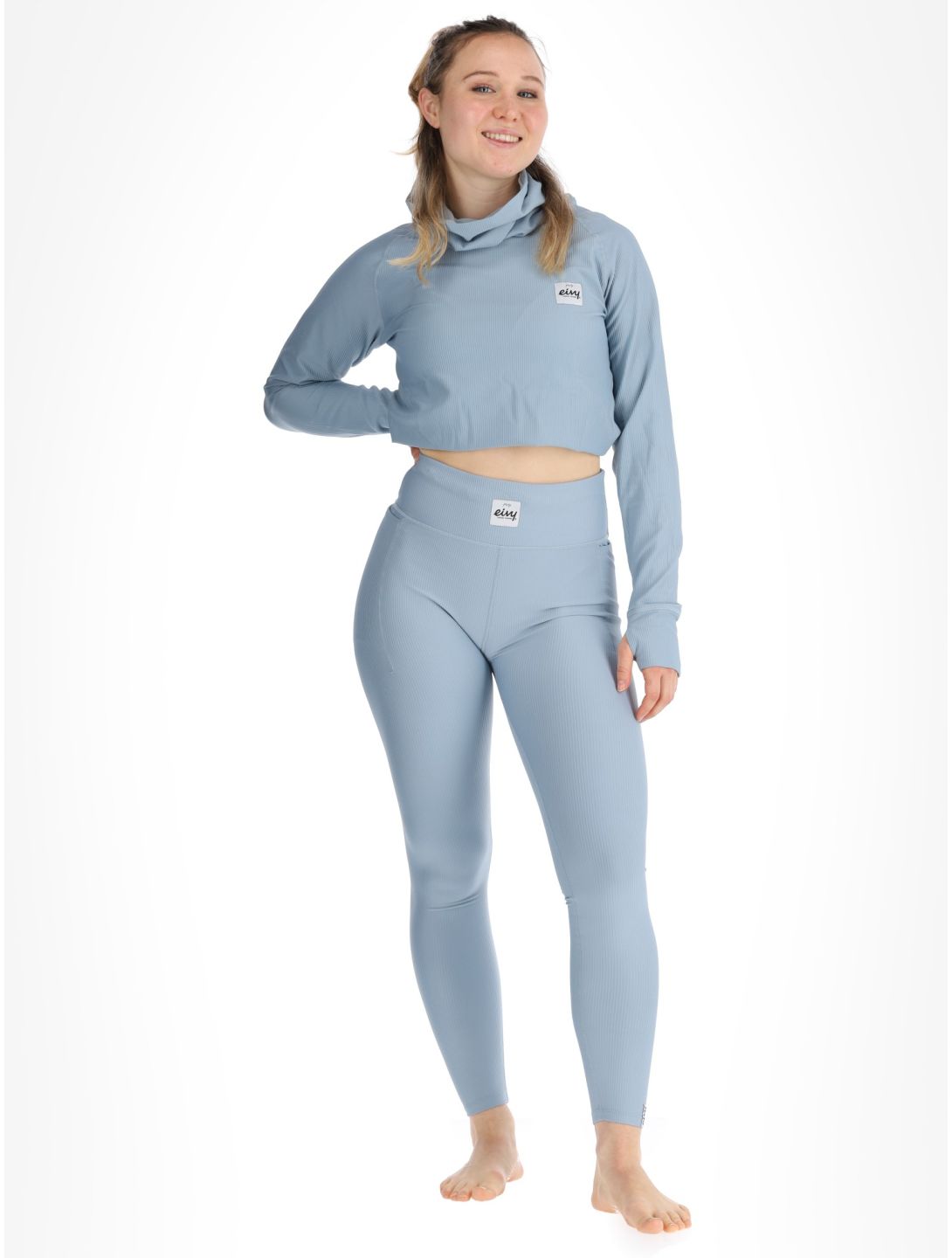 Eivy, Pocket Rib FB Thermobroek dames Faded Fog Blauw 