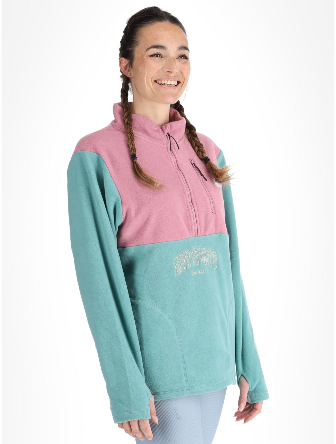 Eivy, Techlight Halfzip Fleece EB Trui dames Miami Turquoise Groen 