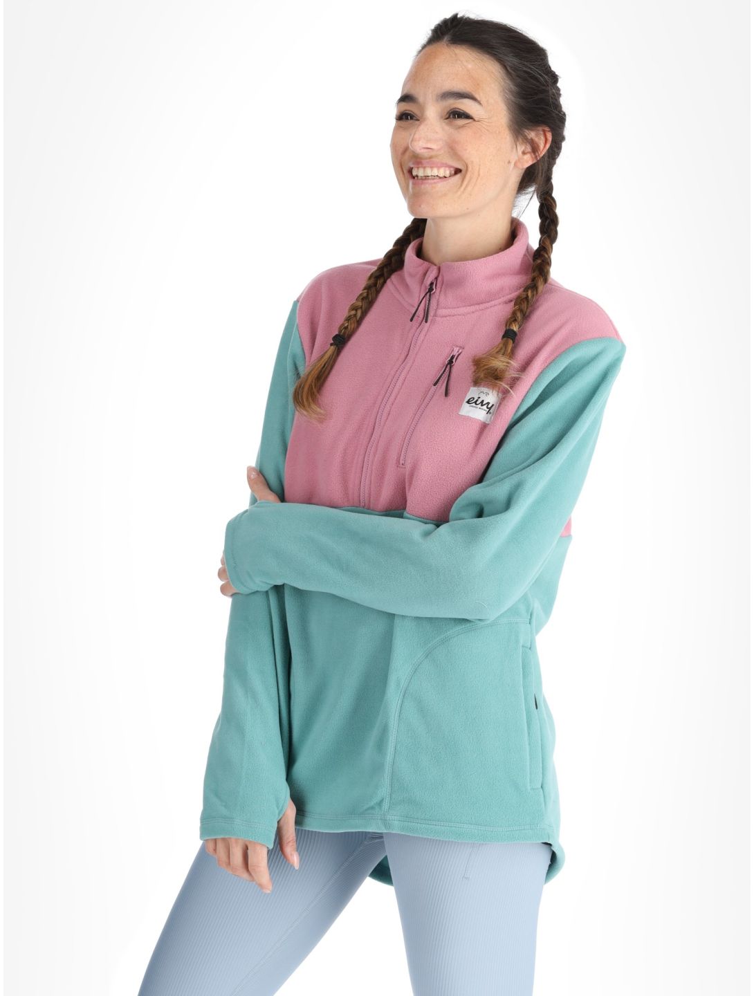 Eivy, Techlight Halfzip Fleece EB Trui dames Miami Turquoise Groen 