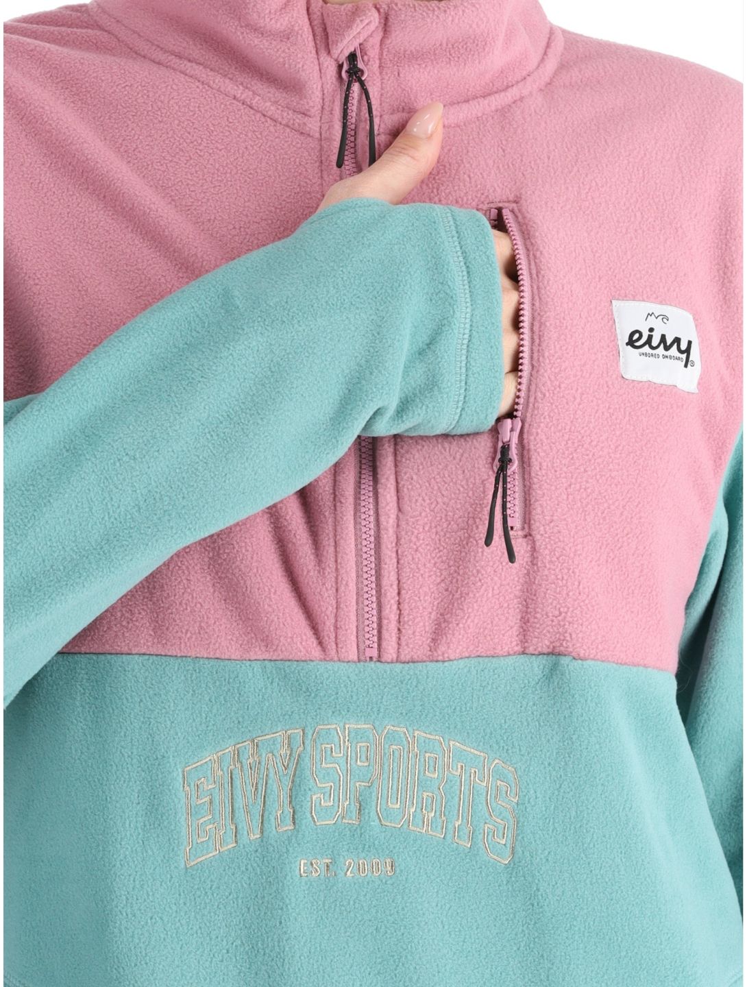 Eivy, Techlight Halfzip Fleece EB Trui dames Miami Turquoise Groen 