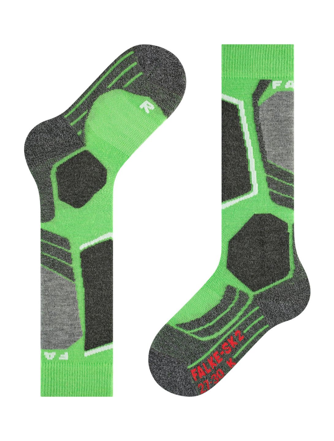 Falke, SK2 Intermediate skisokken kinderen Vivid Green groen 