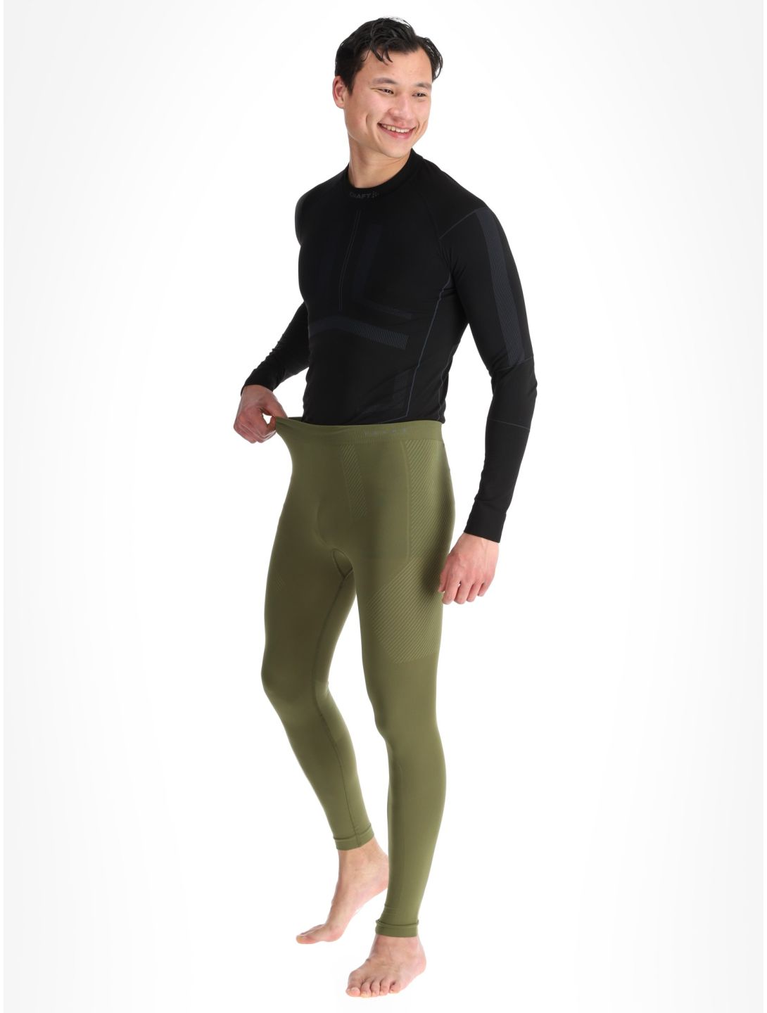 Falke, Long Tights FB Thermobroek heren Herb Groen 