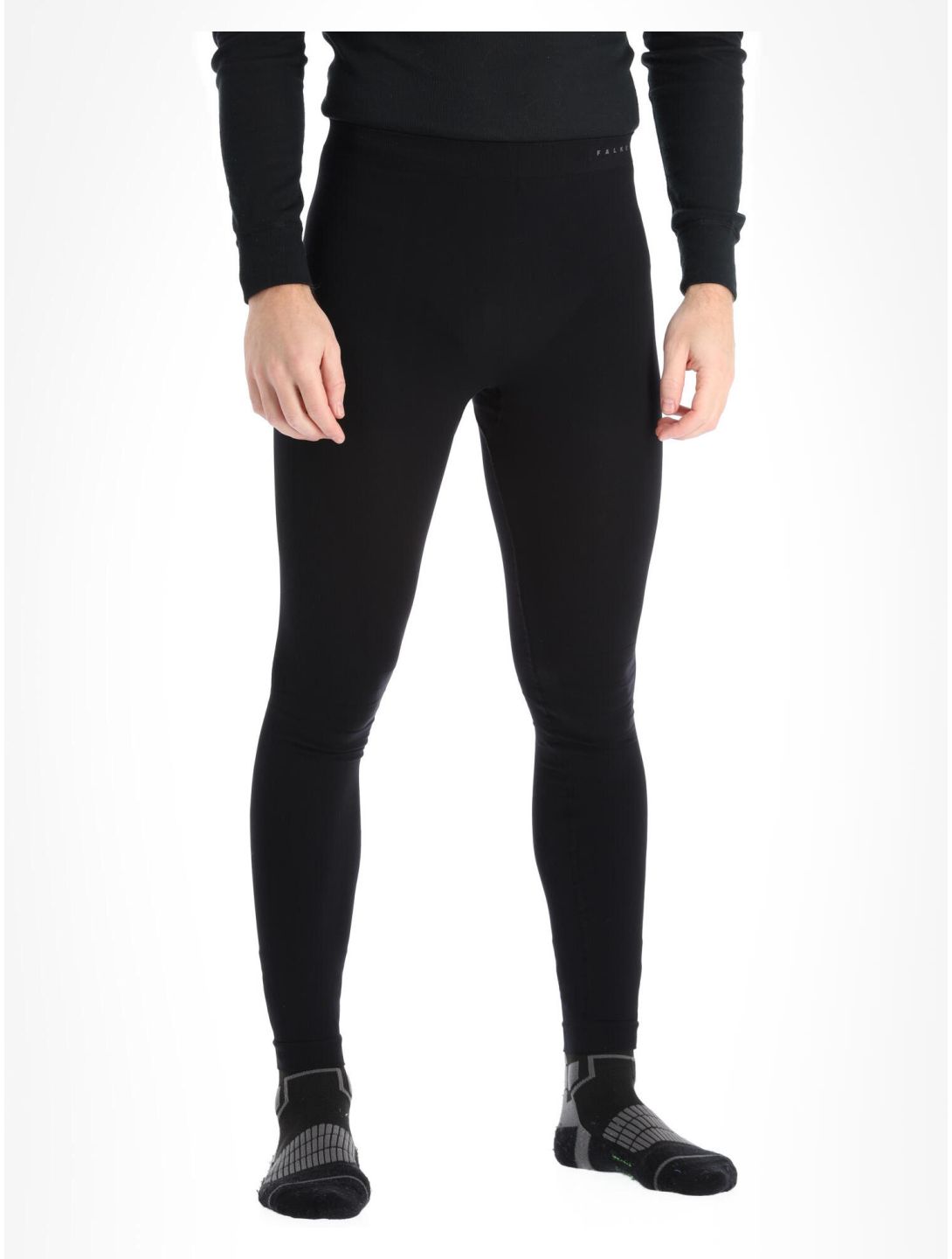 Falke, Long Tights thermobroek heren Black zwart 