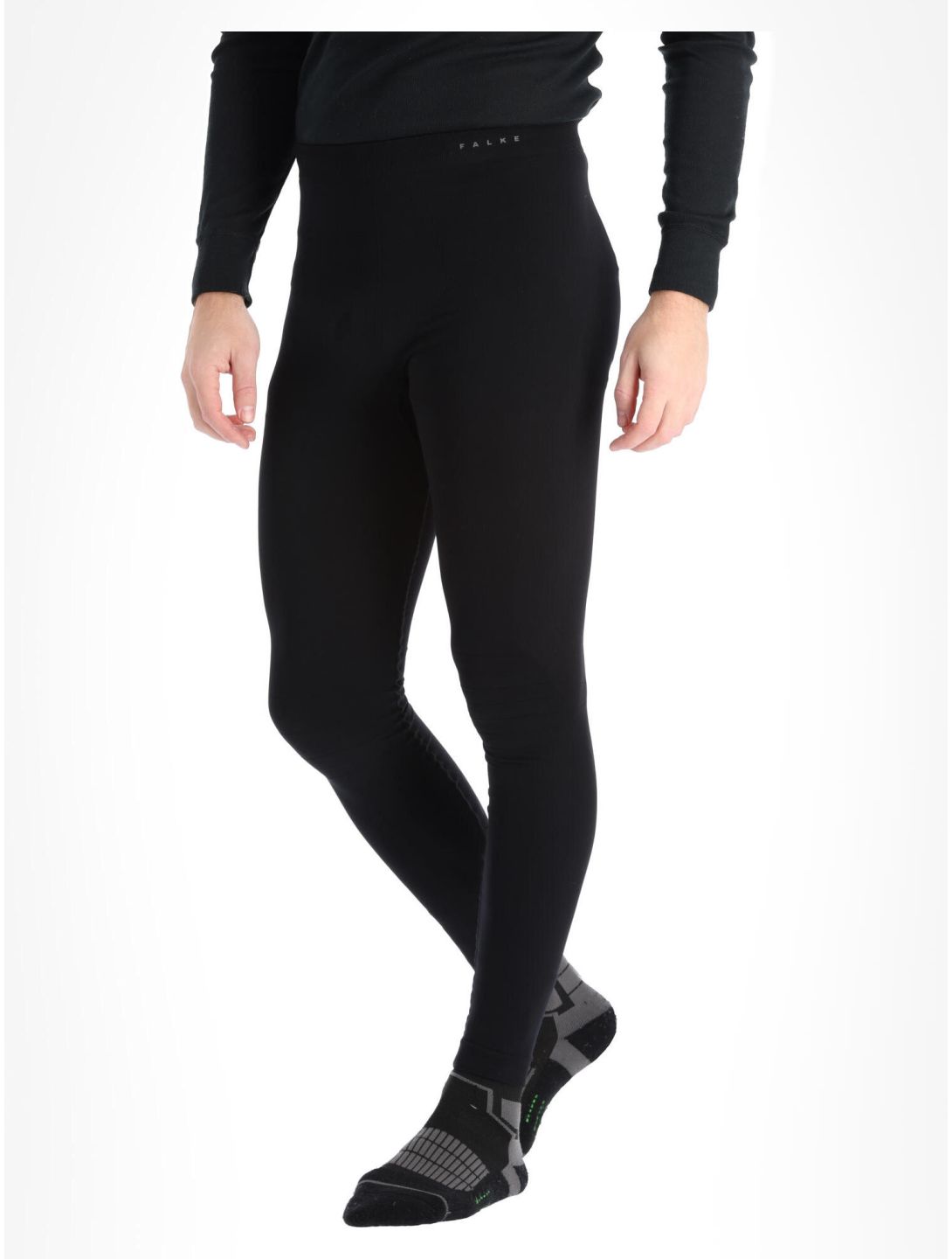 Falke, Long Tights thermobroek heren Black zwart 