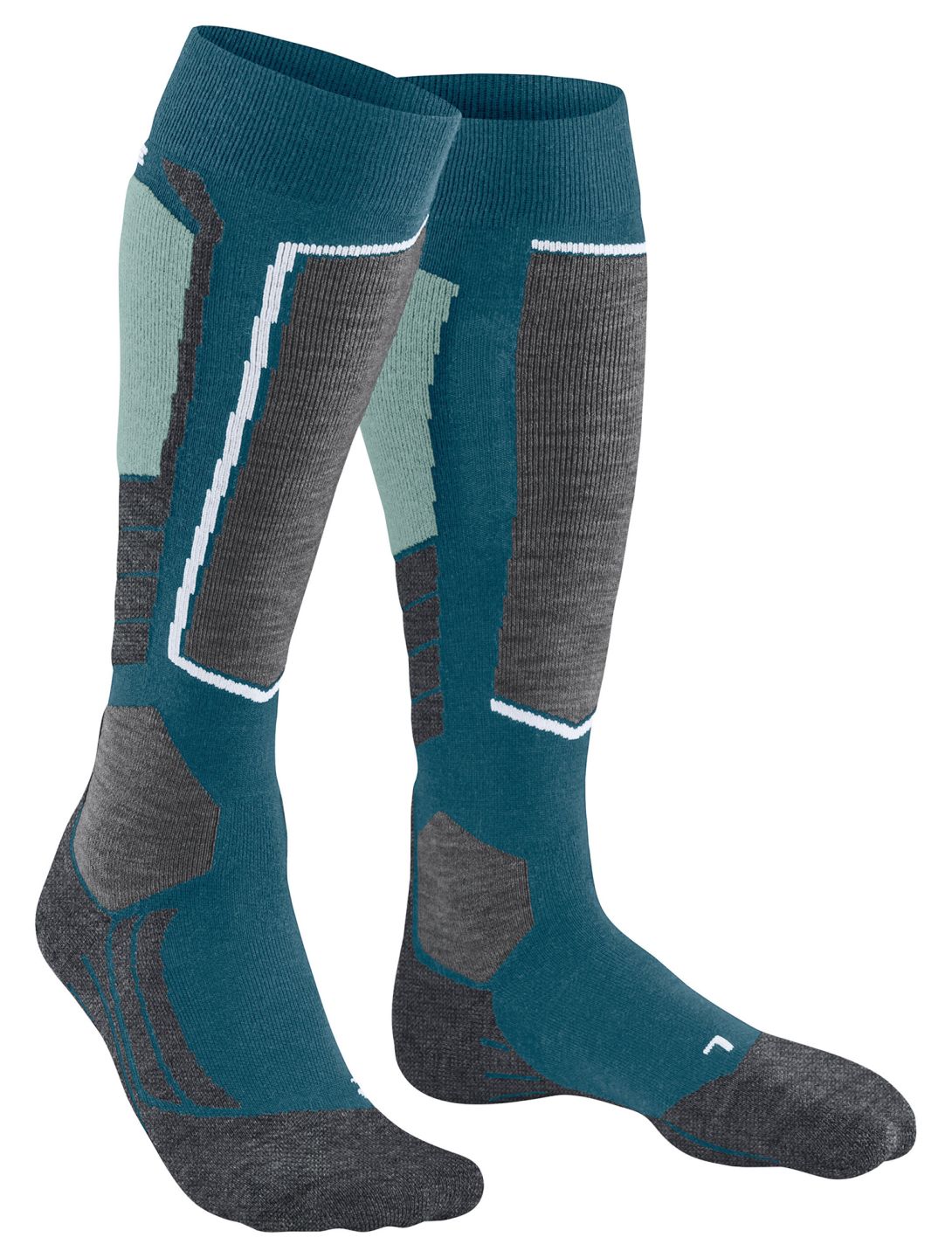 Falke, SK2 Intermediate skisokken dames Lagoon groen 