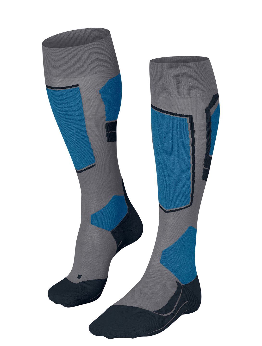 Falke, SK4 Advanced skisokken heren M. Grey Melange blauw 