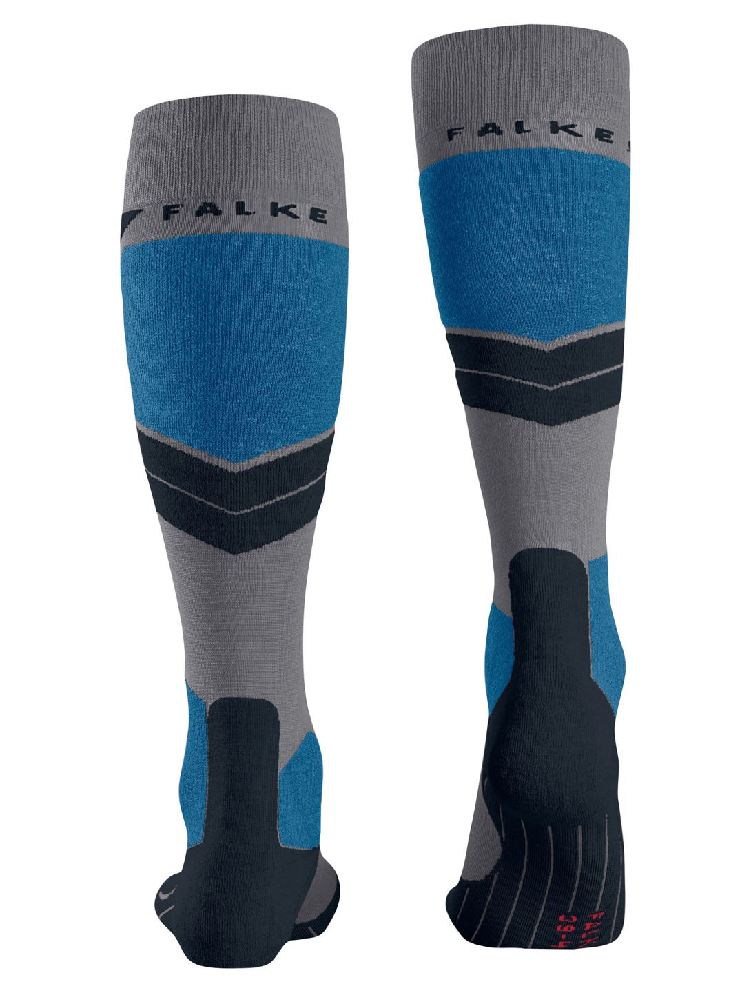 Falke, SK4 Advanced skisokken heren M. Grey Melange blauw 