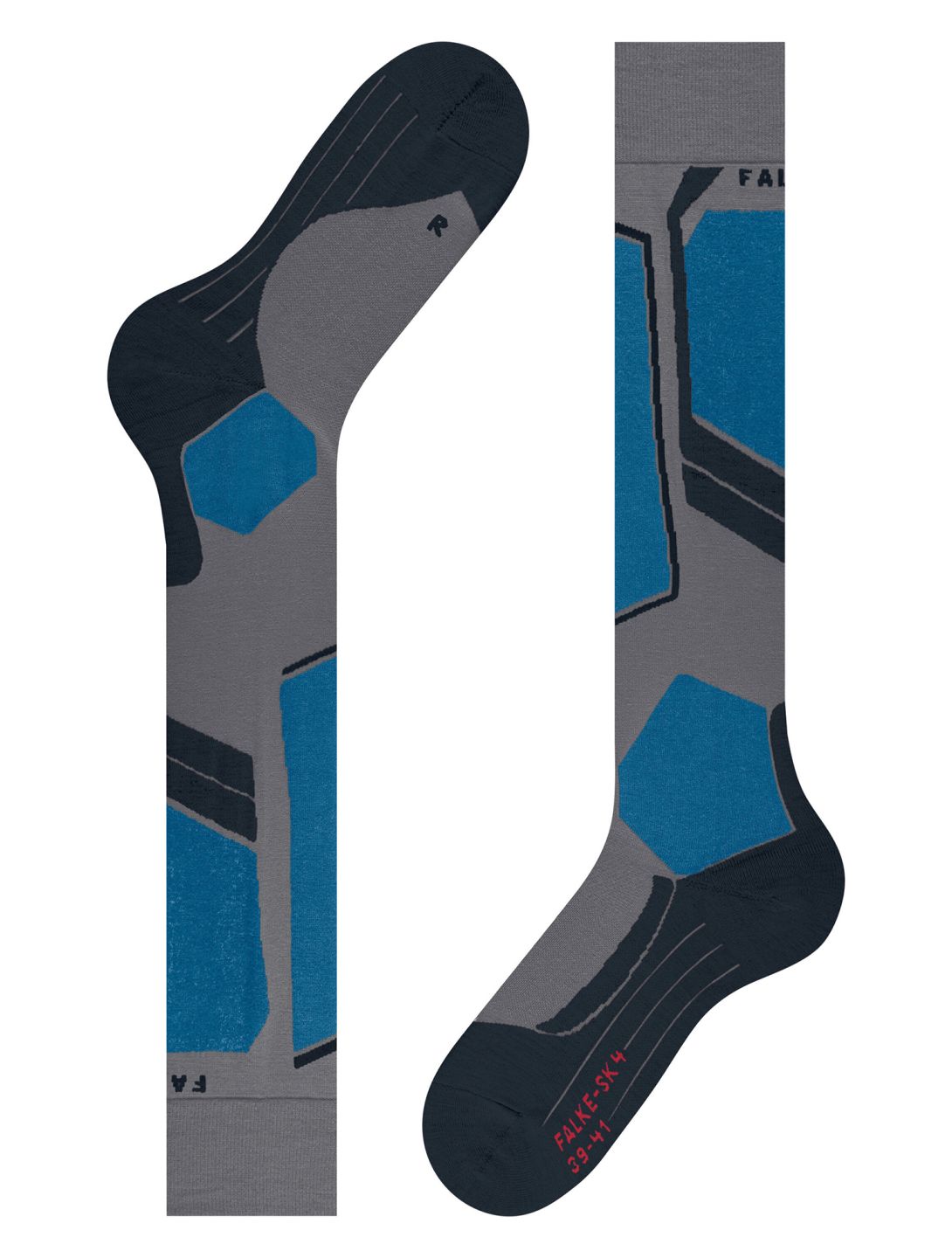 Falke, SK4 Advanced skisokken heren M. Grey Melange blauw 