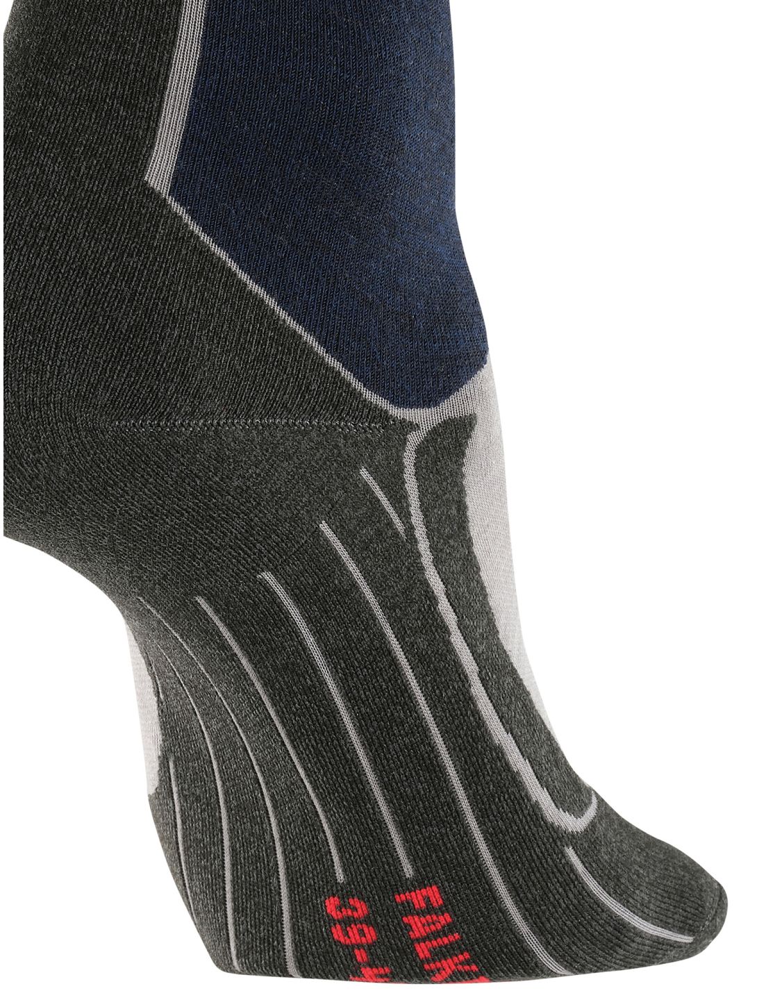 Falke, SK6 Pro skisokken dames M. Grey Melange grijs 