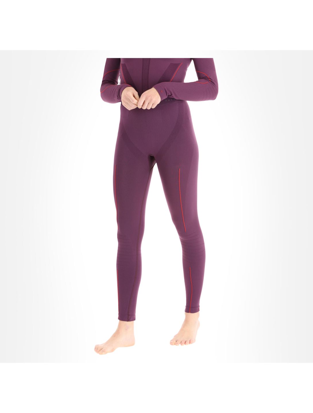 Falke, Long Tights W thermobroek dames dark violet paars 