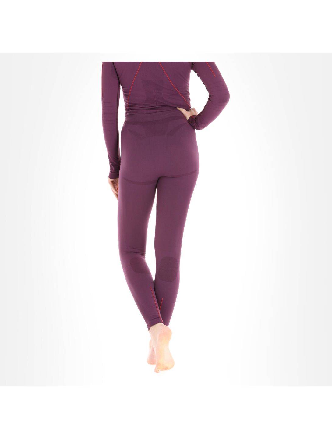 Falke, Long Tights W thermobroek dames dark violet paars 