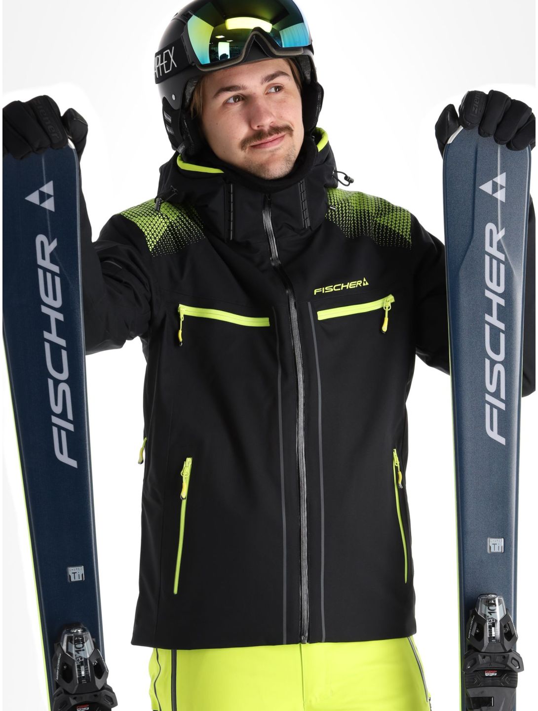 Fischer, RC4 ski-jas heren Black zwart 