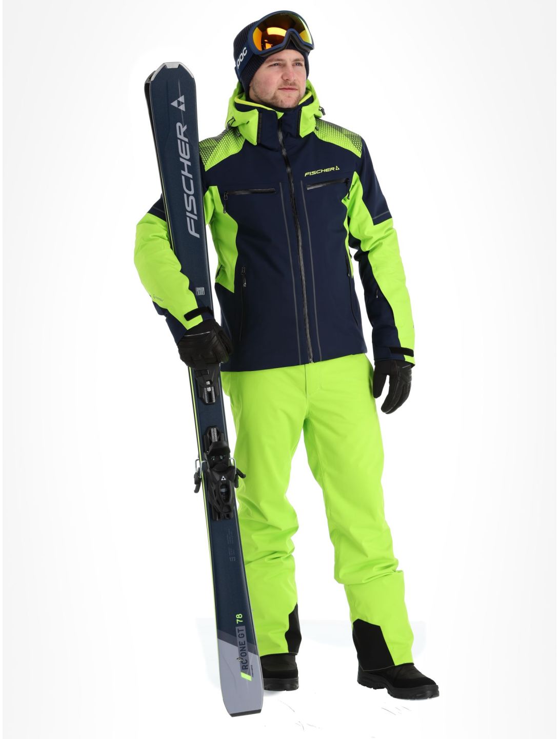 Fischer, RC4 ski-jas heren Dark Navy blauw 