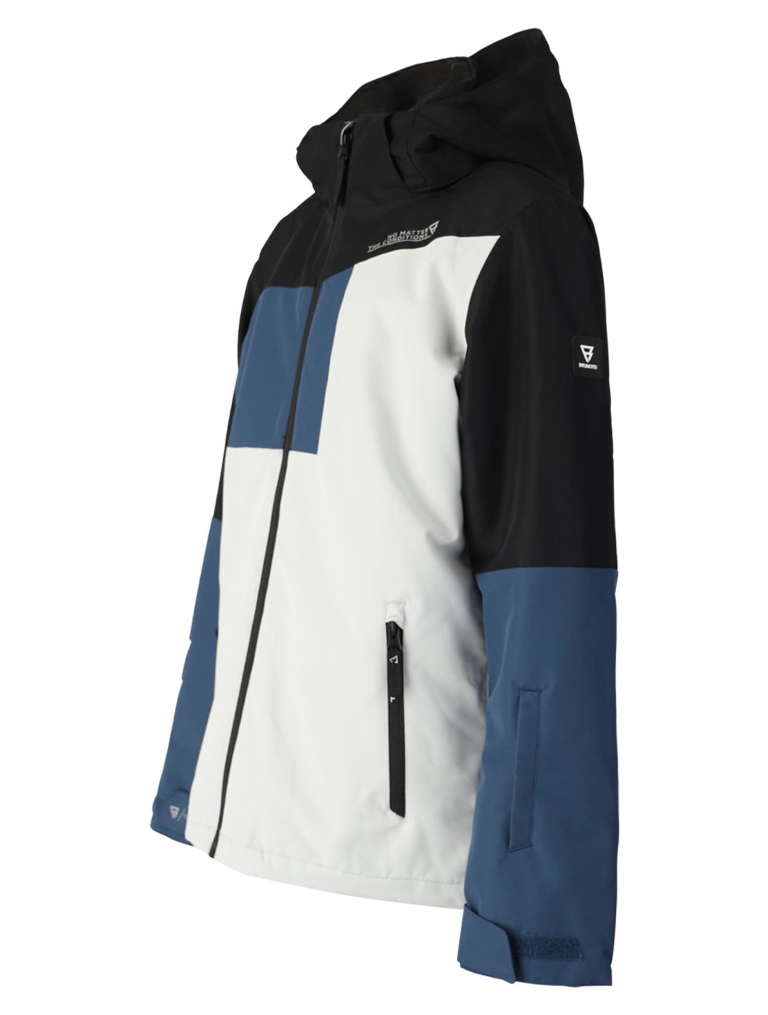 Brunotti, Flynnery ski-jas kinderen Stone Grey blauw, grijs, zwart 