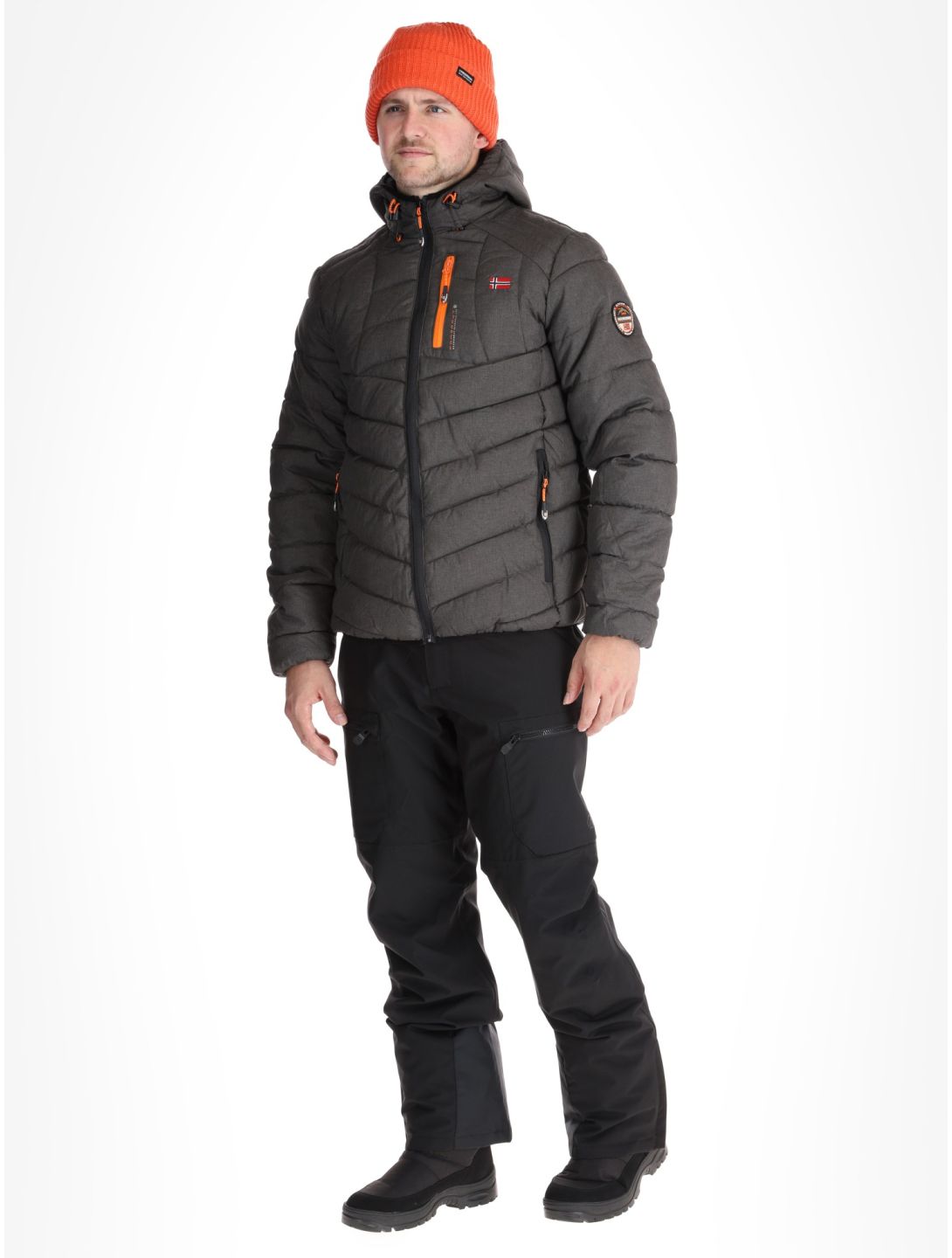 Geographical Norway, Bolchevic AA Jas gevoerd heren Dark Grey Grijs 