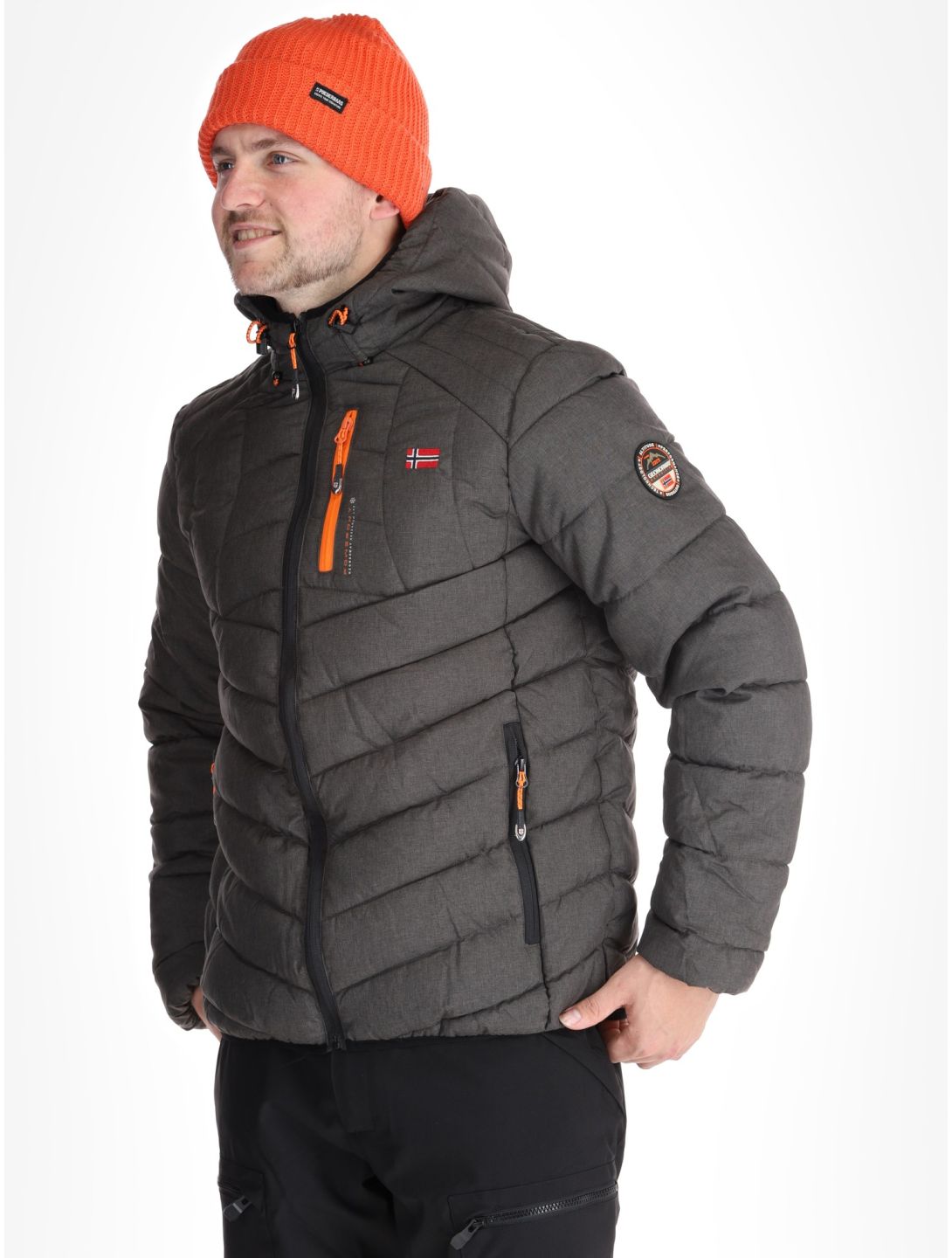 Geographical Norway, Bolchevic AA Jas gevoerd heren Dark Grey Grijs 