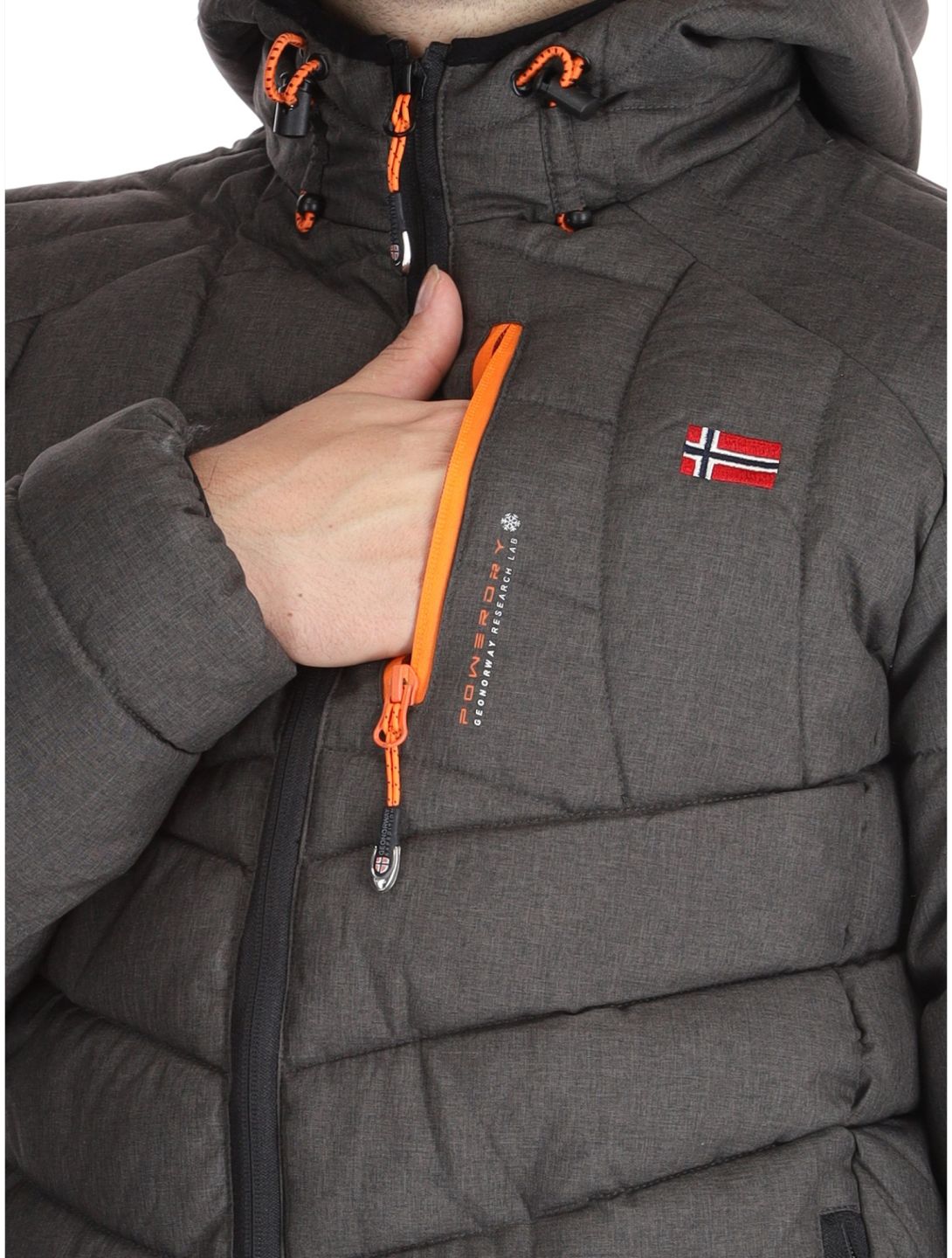 Geographical Norway, Bolchevic AA Jas gevoerd heren Dark Grey Grijs 