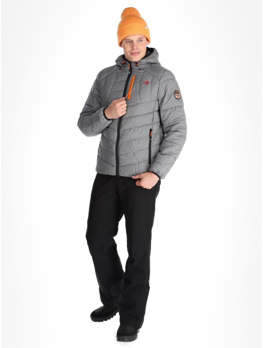 Geographical Norway, Bolchevic AA Jas gevoerd heren Light Grey Grijs 