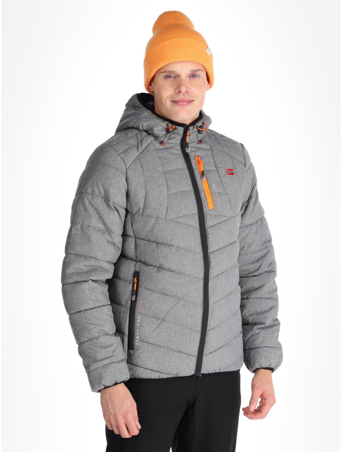 Geographical Norway, Bolchevic AA Jas gevoerd heren Light Grey Grijs 