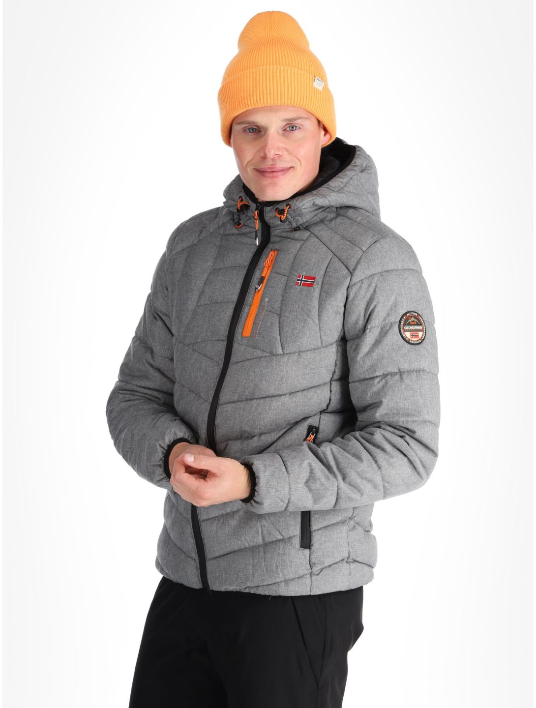 Geographical Norway, Bolchevic AA Jas gevoerd heren Light Grey Grijs 