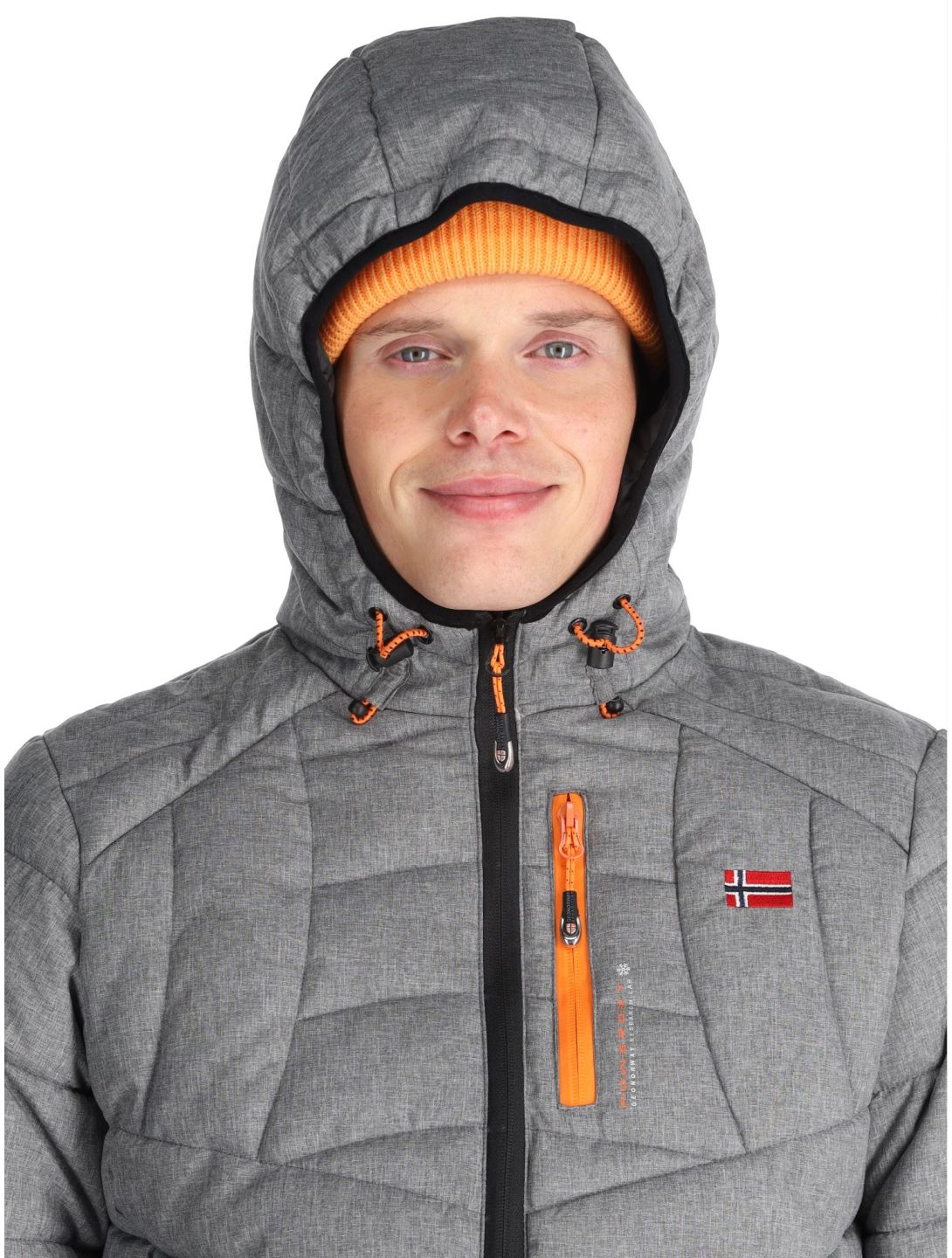 Geographical Norway, Bolchevic AA Jas gevoerd heren Light Grey Grijs 