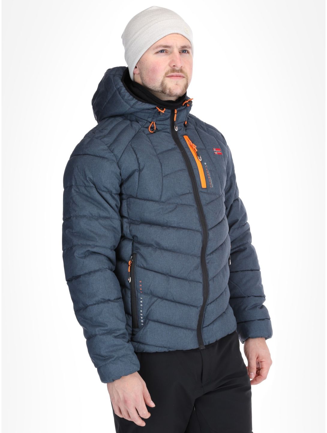 Geographical Norway, Bolchevic AA Jas gevoerd heren Navy Blauw 