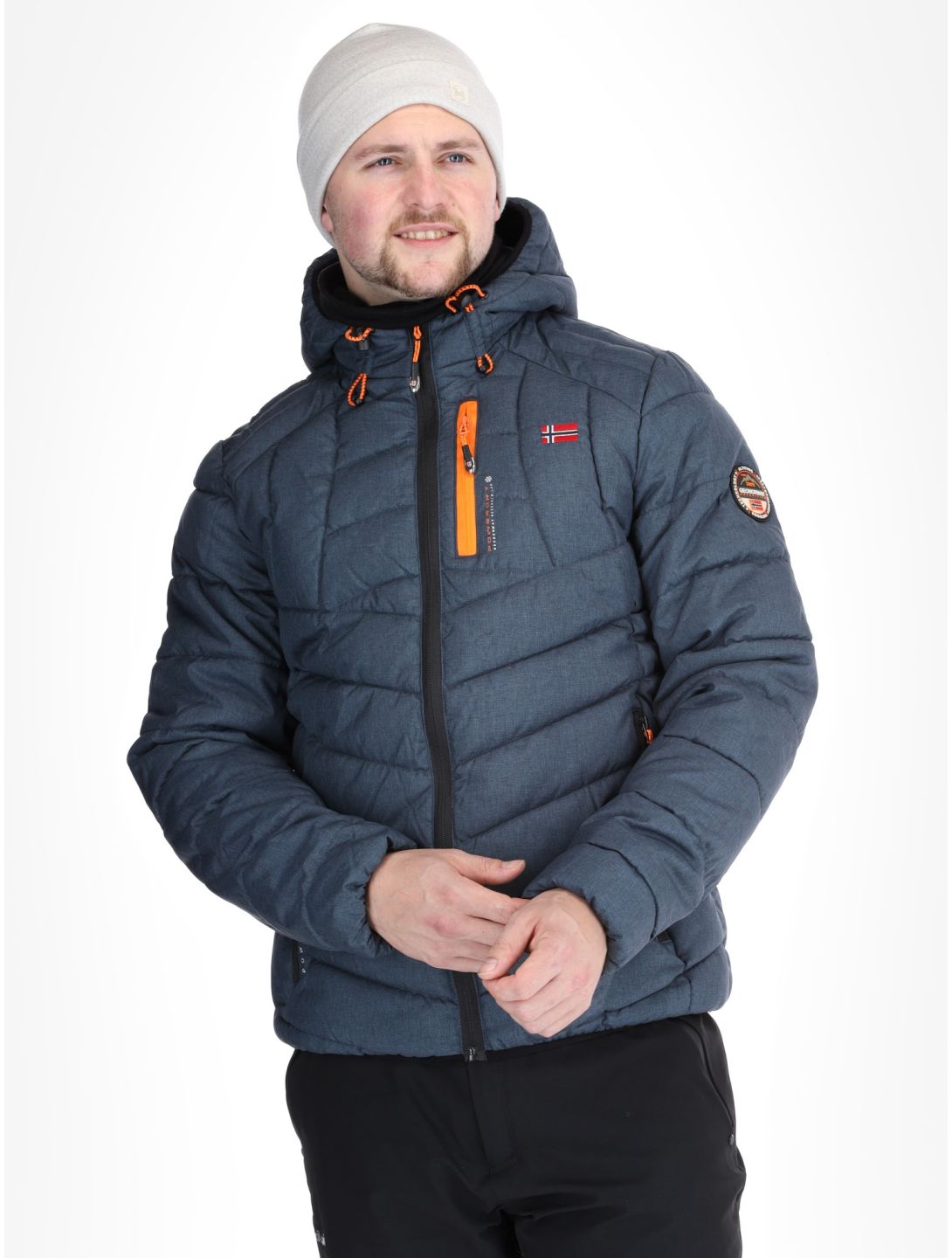 Geographical Norway, Bolchevic AA Jas gevoerd heren Navy Blauw 