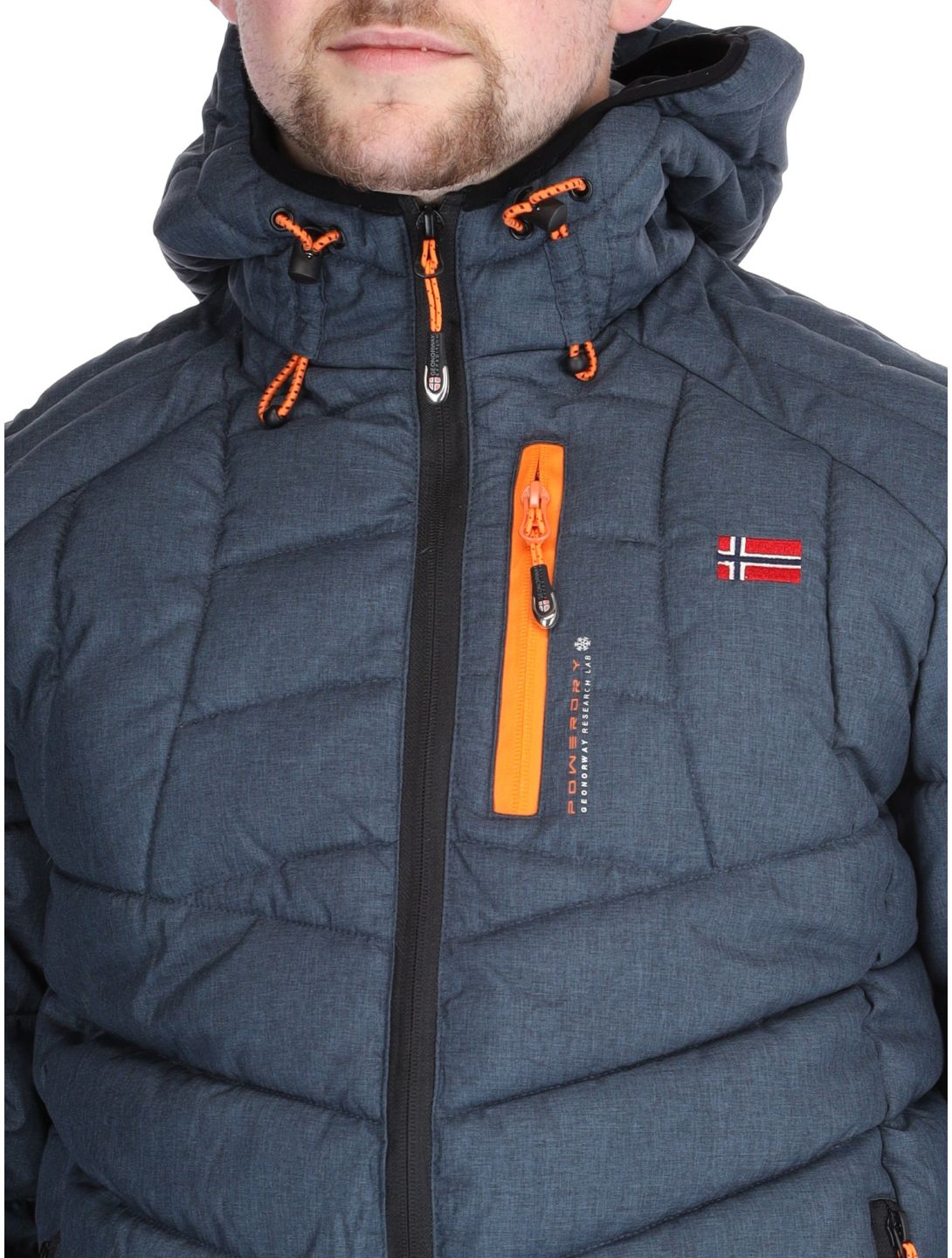 Geographical Norway, Bolchevic AA Jas gevoerd heren Navy Blauw 