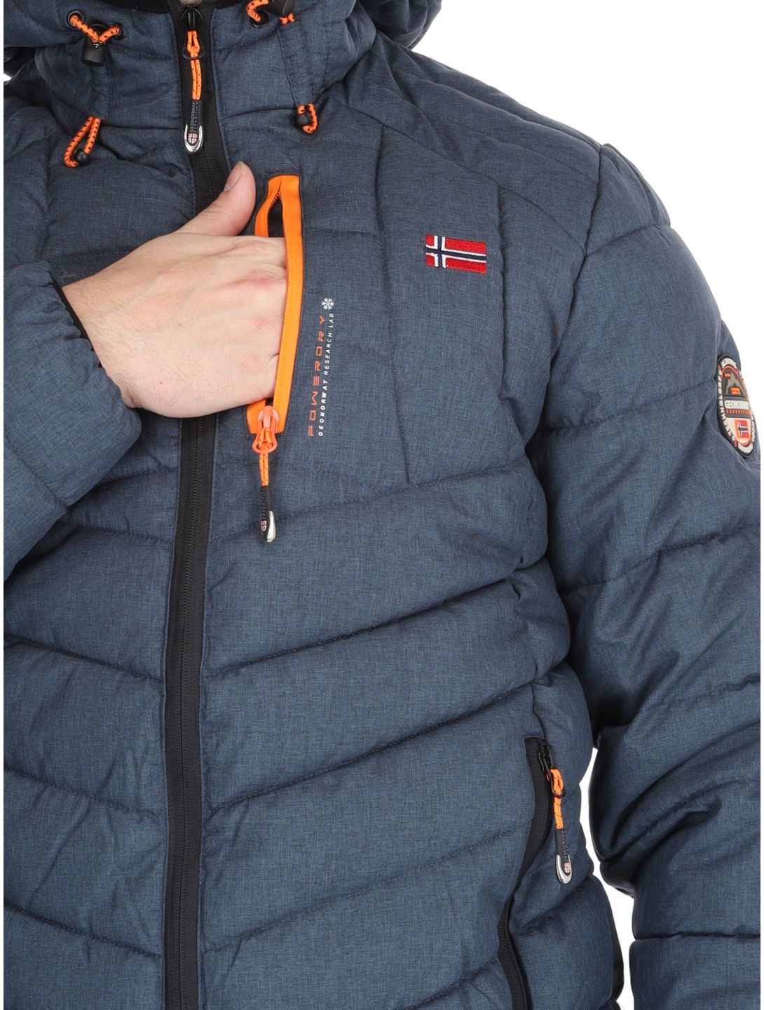 Geographical Norway, Bolchevic AA Jas gevoerd heren Navy Blauw 