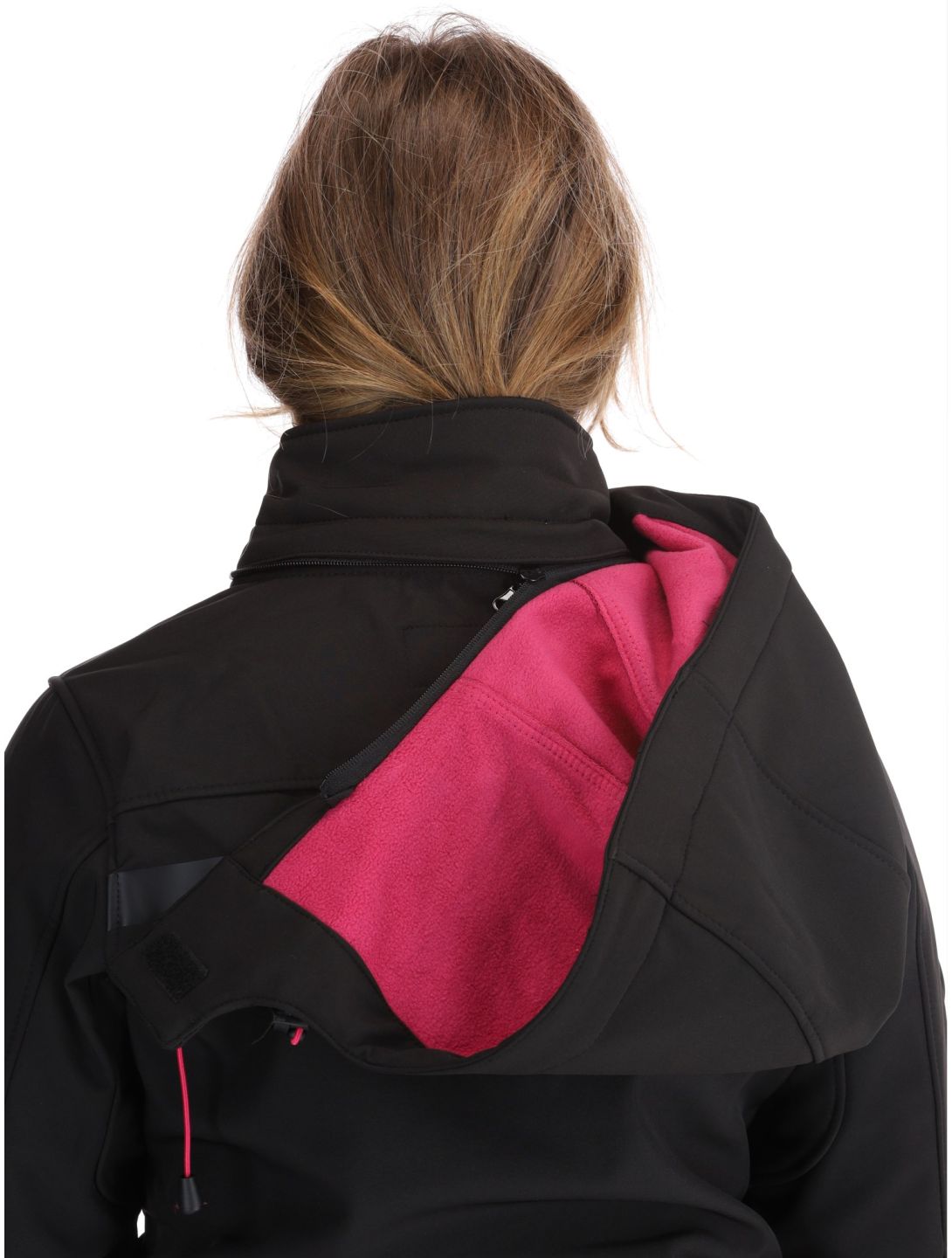 Geographical Norway, Reine AC Softshell jas dames Black / Pink Roze, Zwart 