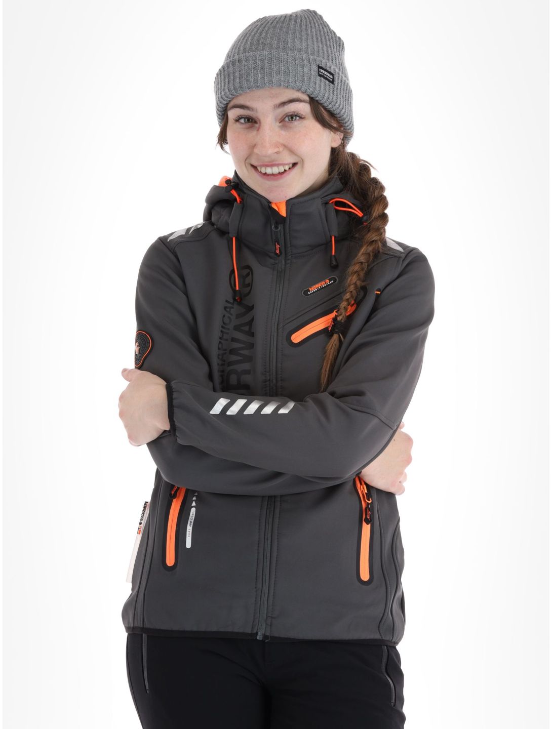 Geographical Norway, Reine softshell ski-jas dames Grey grijs 