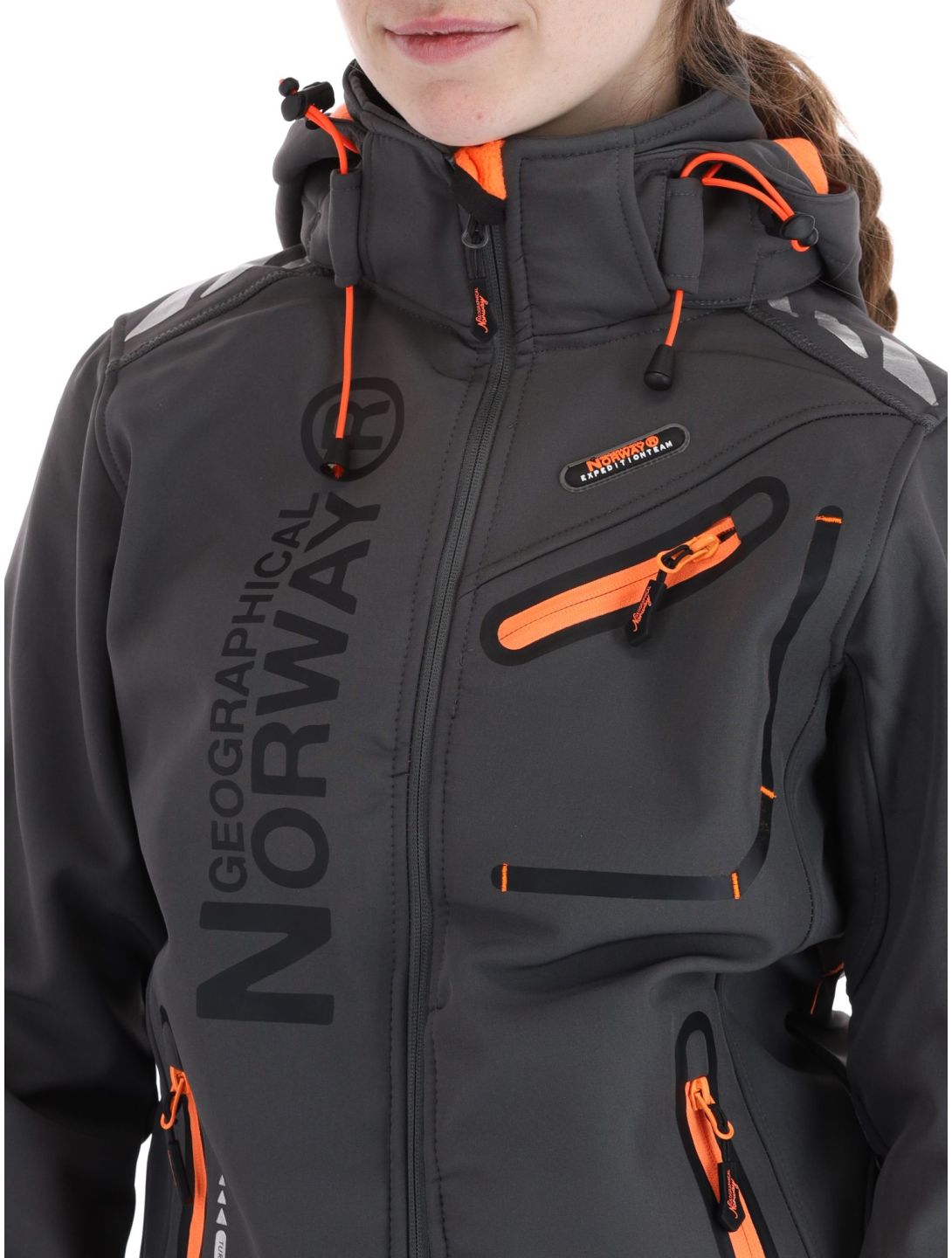 Geographical Norway, Reine softshell ski-jas dames Grey grijs 