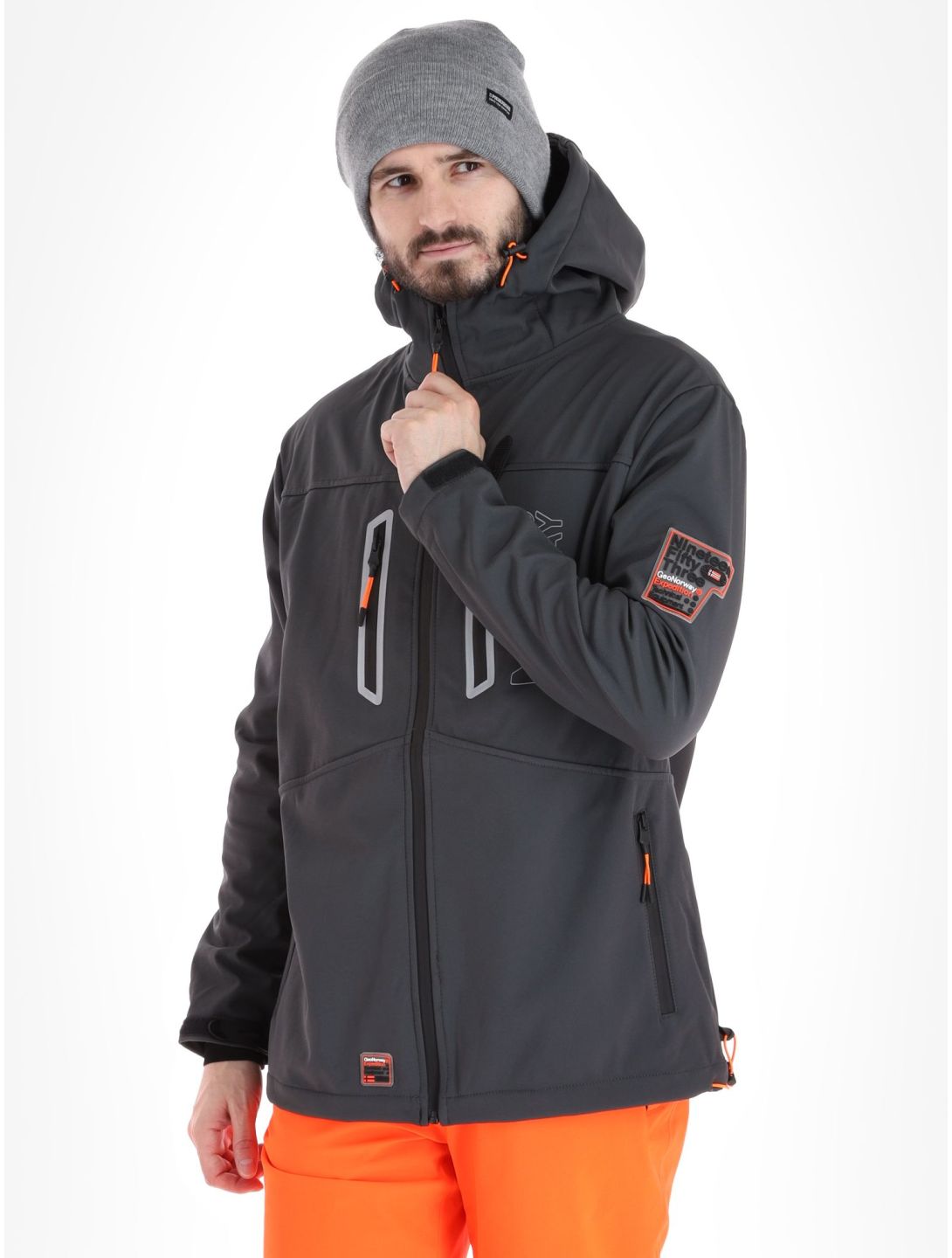 Geographical Norway, Trevar softshell ski-jas heren Dark Grey grijs 