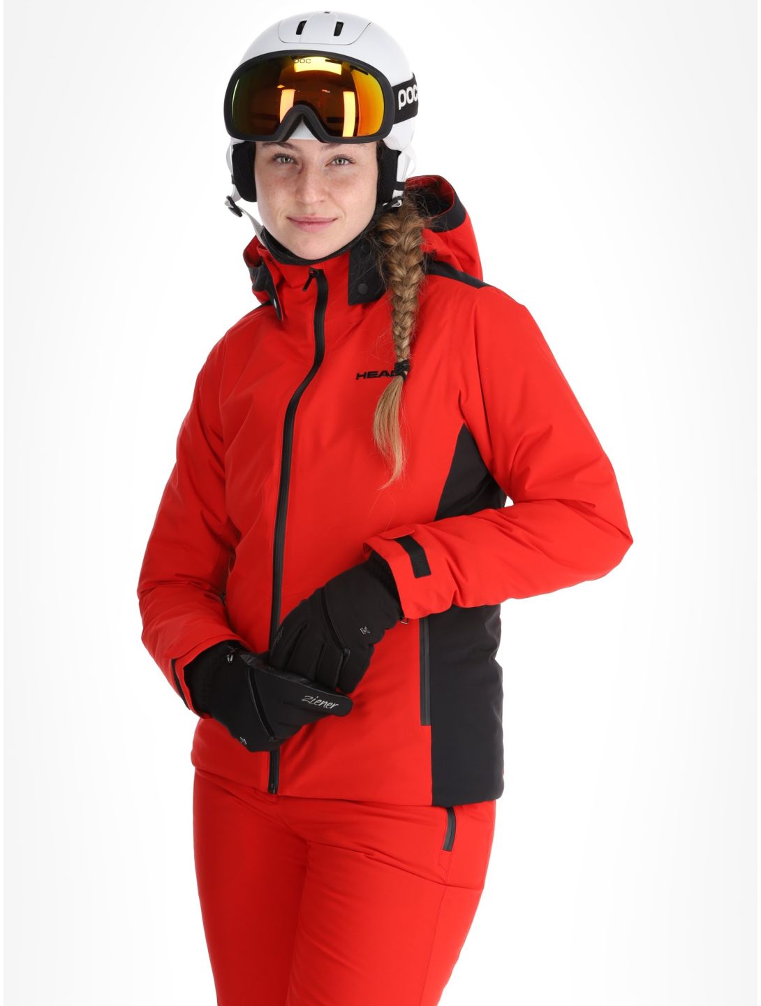 Head, Joy ski-jas dames Red rood 