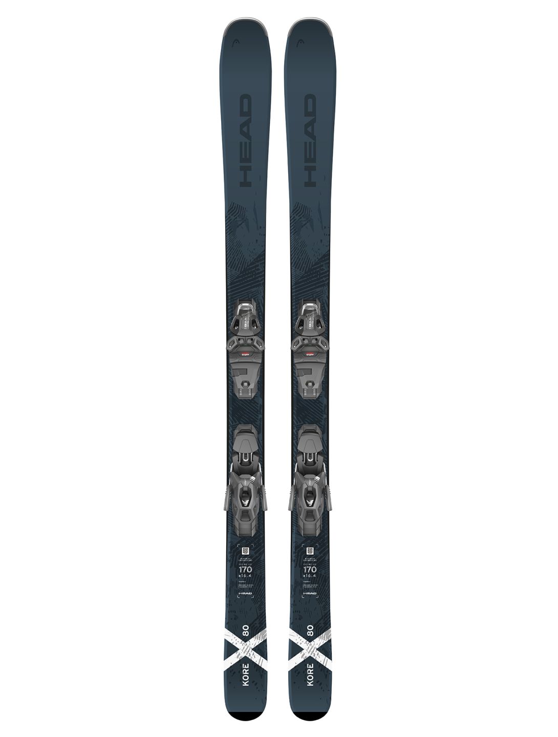 Head, Kore X 80 + PRW 11 GW ski's unisex Black 