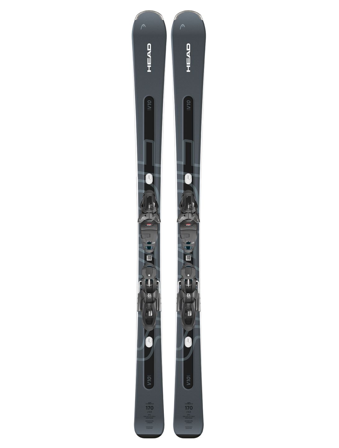 Head, Shape e-V10 SW + PR 11 GW ski's unisex Grey Black 