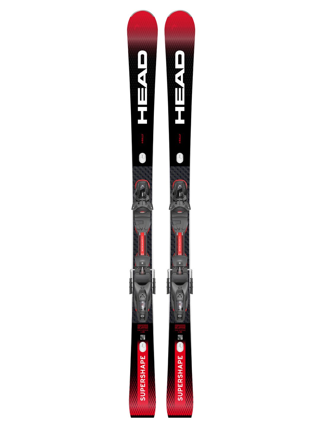 Head, Supershape e-Rally + Protector PR 13 GW ski's unisex Red 