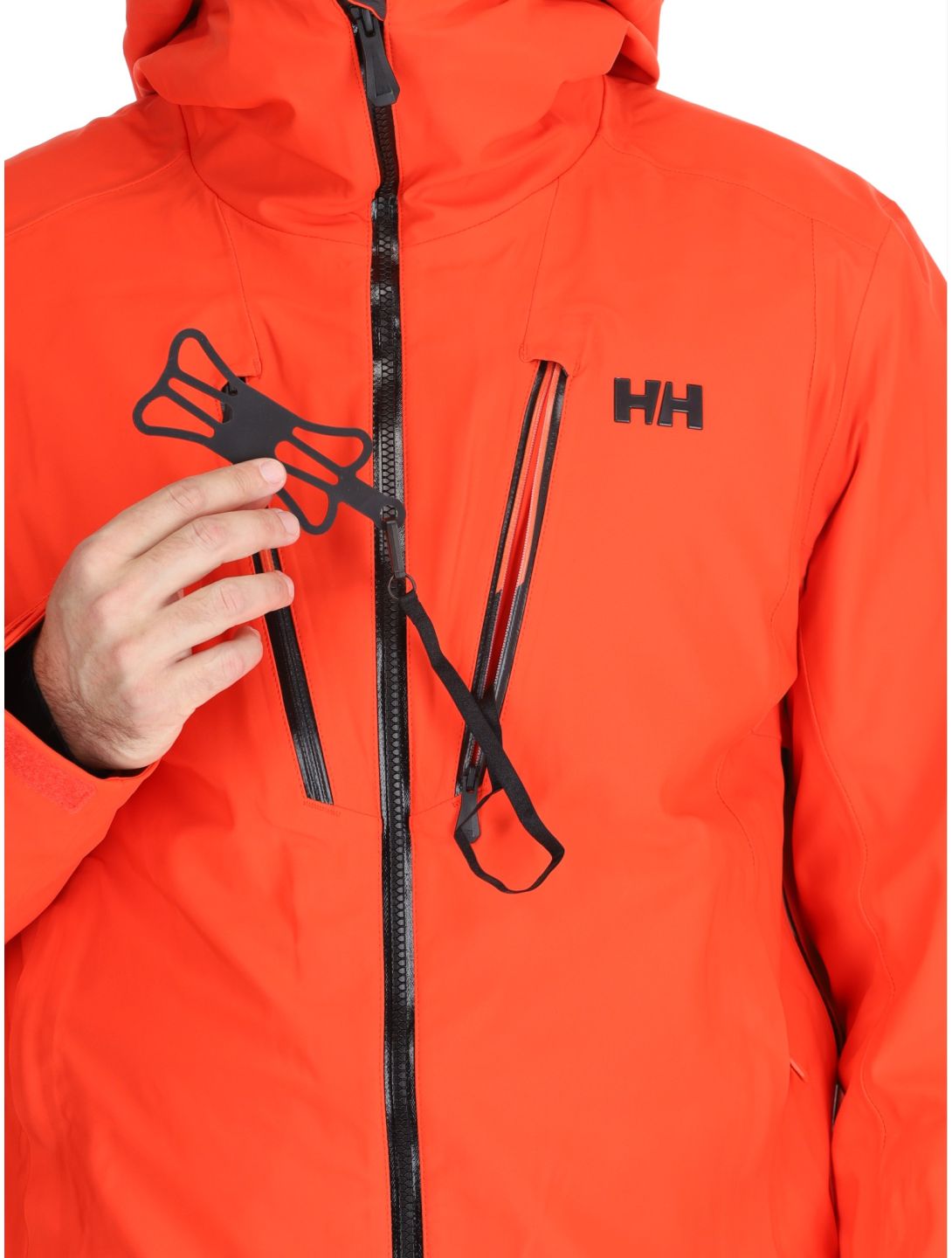 Helly Hansen, Alpha 3L Long Shell AB Hardshell jas heren Cherry Tomato Oranje 